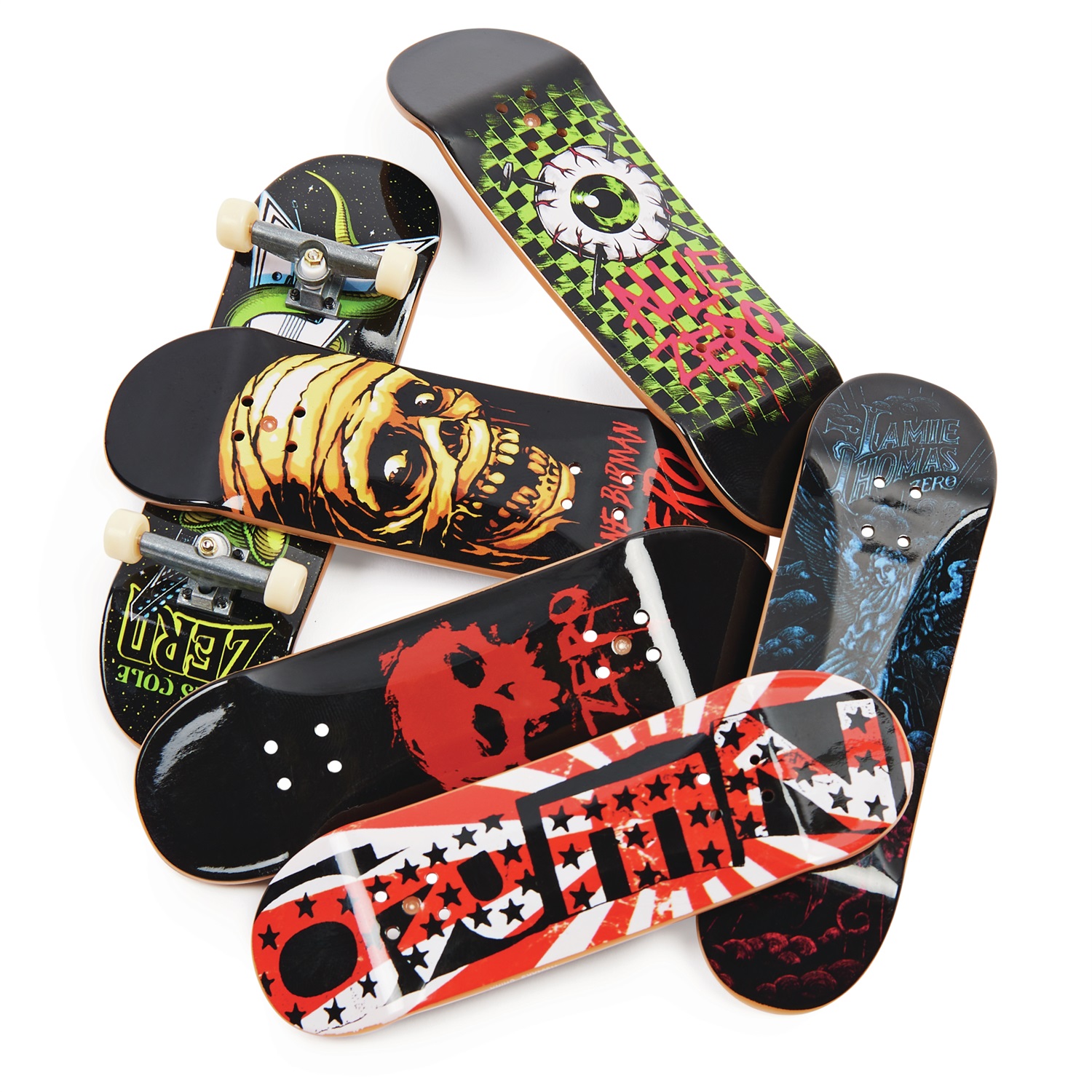 Spin Master Tech Deck - Confezione Premium da 6 Mini Skate Assortiti e Originali, 6028845, Fingerboard per Bambini da 6 Anni