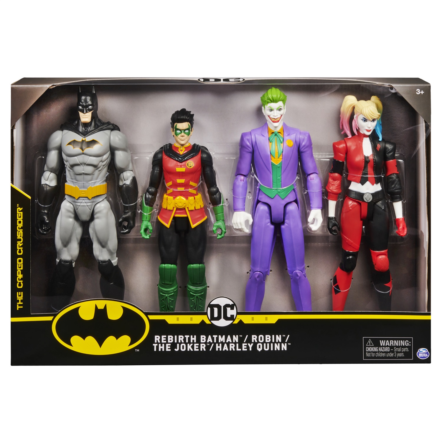Spin Master DC Comics Batman Set di 4 Action Figures da 30 cm - Batman, Robin, Copperhead e Talon