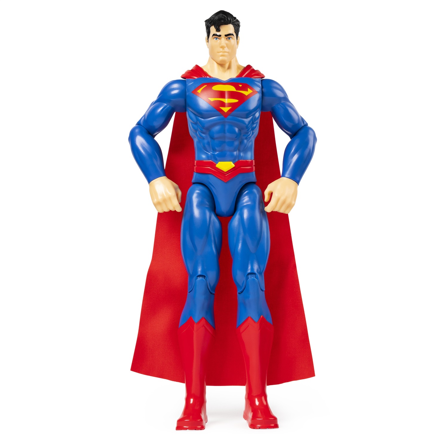 DC Comics SUPERMAN Personaggio Superman 30 cm, con Decorazioni Originali, Mantello e 11 Punti di Articolazione, Giocattoli per Bambini e Bambine, 3+ Anni