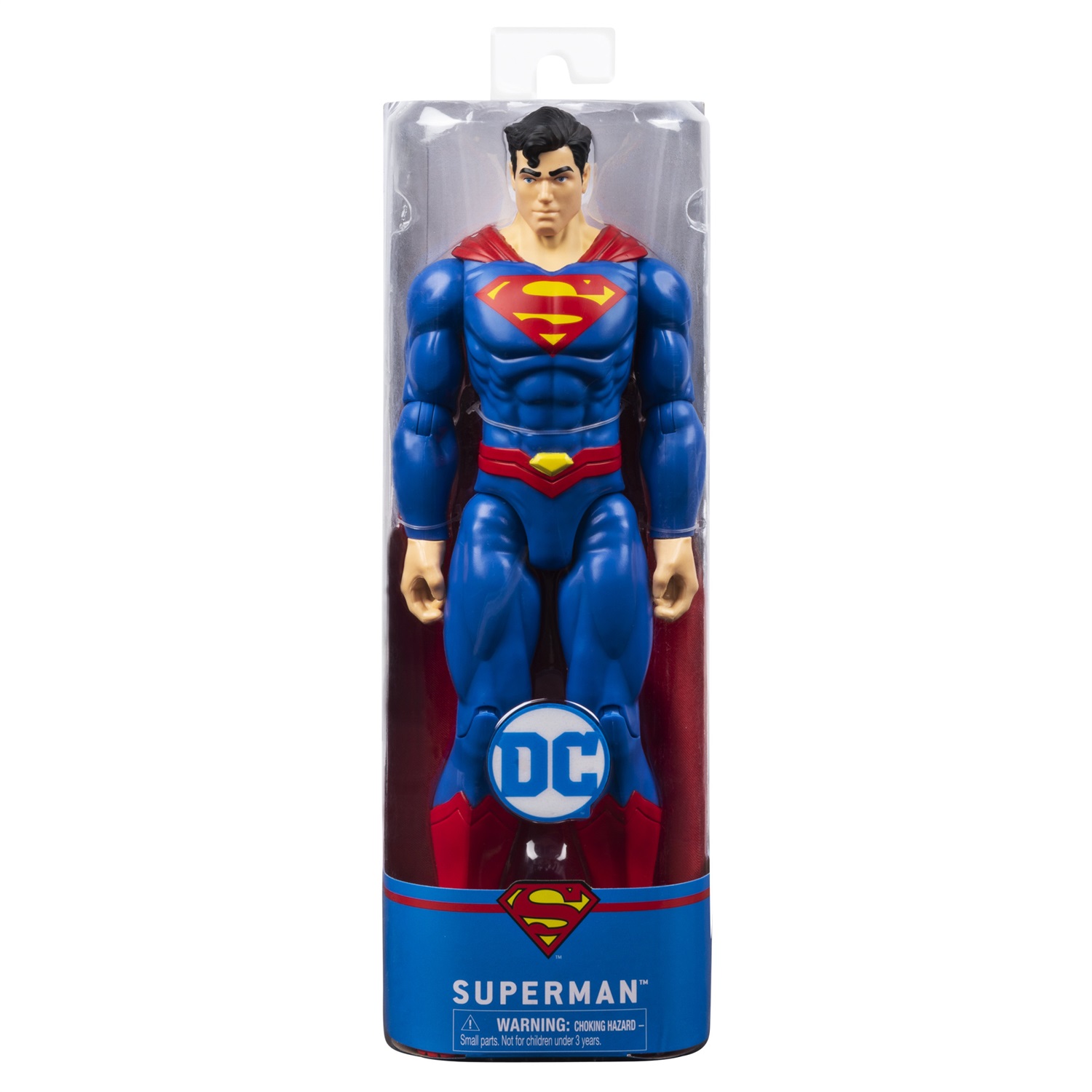 DC Comics SUPERMAN Personaggio Superman 30 cm, con Decorazioni Originali, Mantello e 11 Punti di Articolazione, Giocattoli per Bambini e Bambine, 3+ Anni