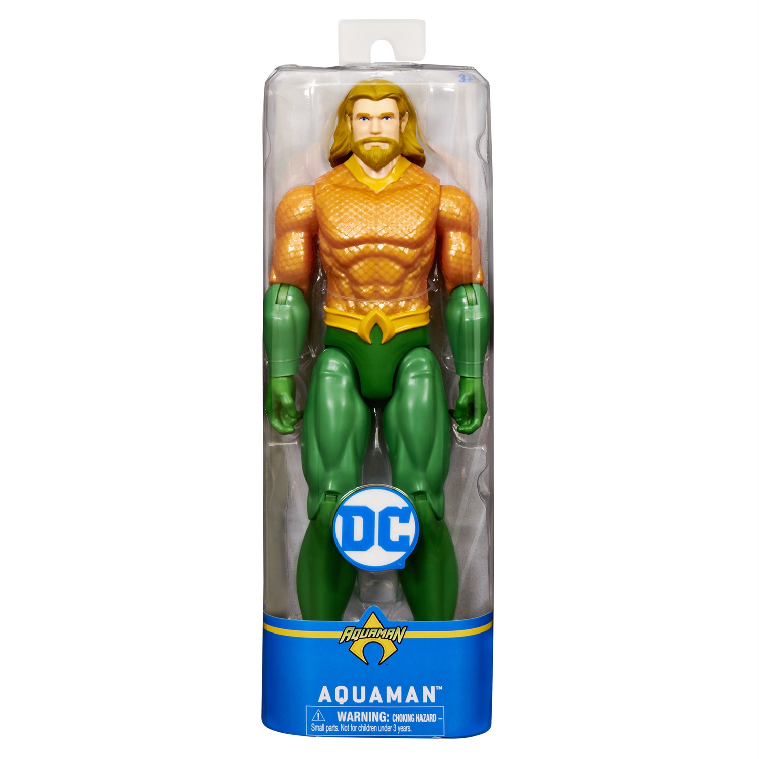 DC Comics | AQUAMAN | Action Figure 30 cm con 11 Punti di Articolazione, Decorazioni Originali e Mantello - Giocattolo per Bambini dai 3 Anni