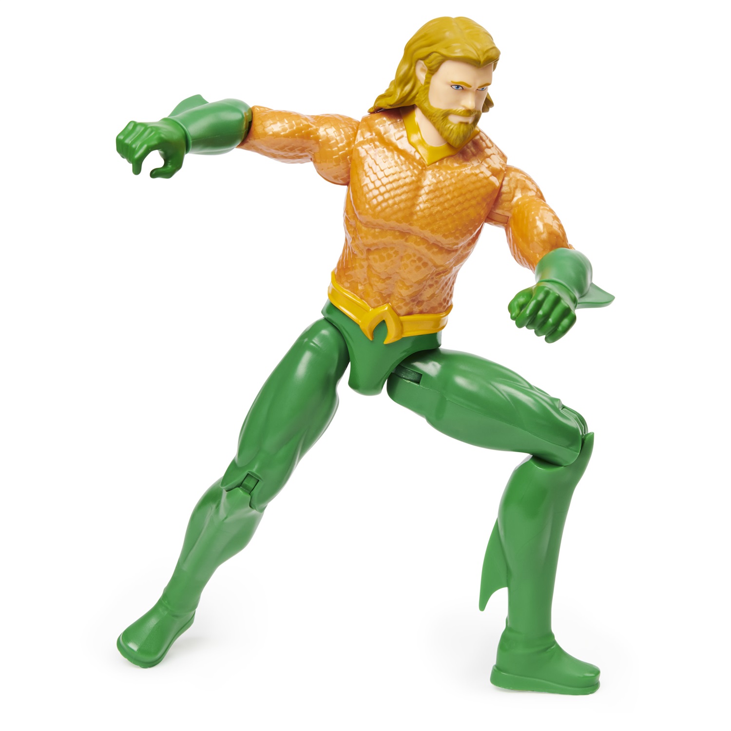 DC Comics | AQUAMAN | Action Figure 30 cm con 11 Punti di Articolazione, Decorazioni Originali e Mantello - Giocattolo per Bambini dai 3 Anni