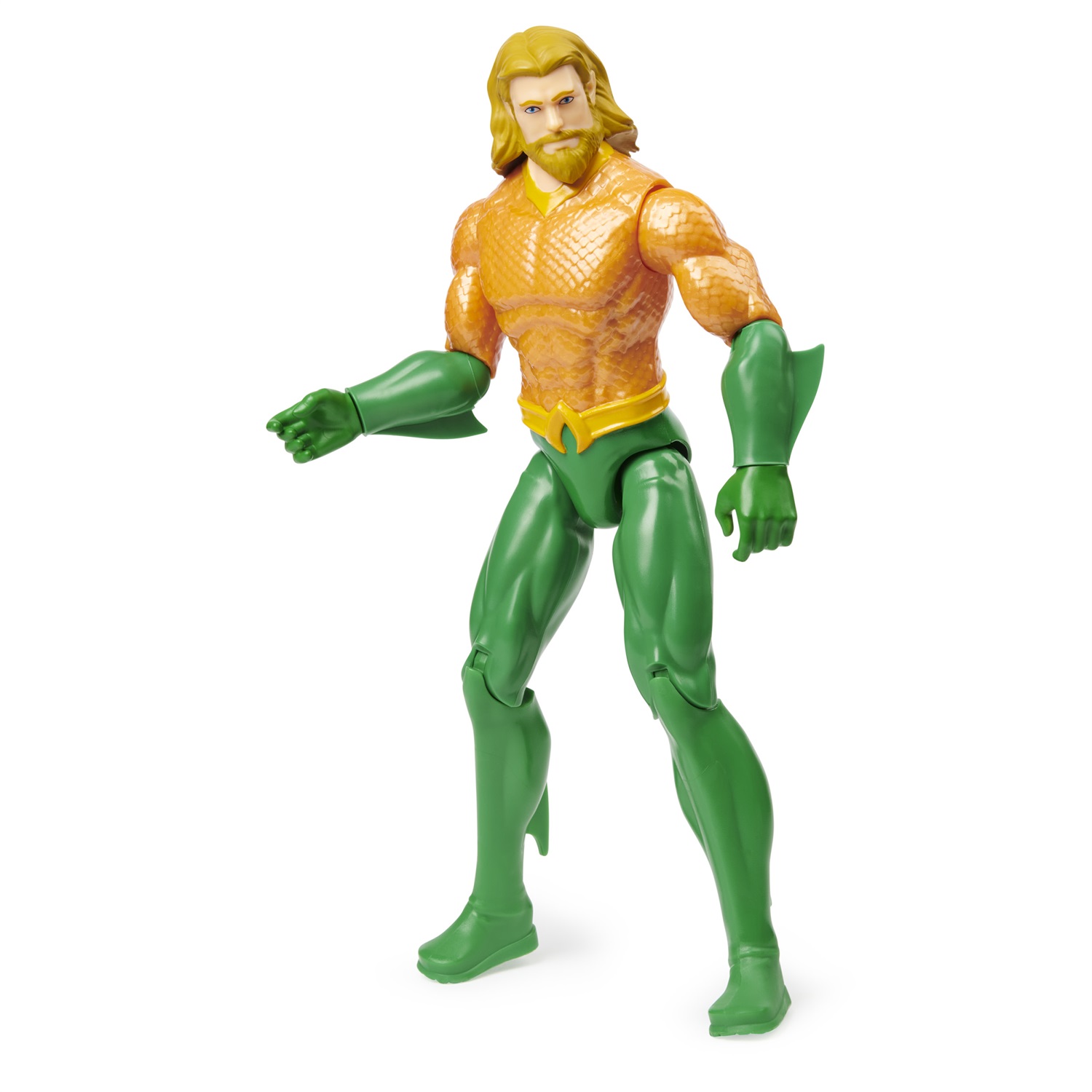 DC Comics | AQUAMAN | Action Figure 30 cm con 11 Punti di Articolazione, Decorazioni Originali e Mantello - Giocattolo per Bambini dai 3 Anni