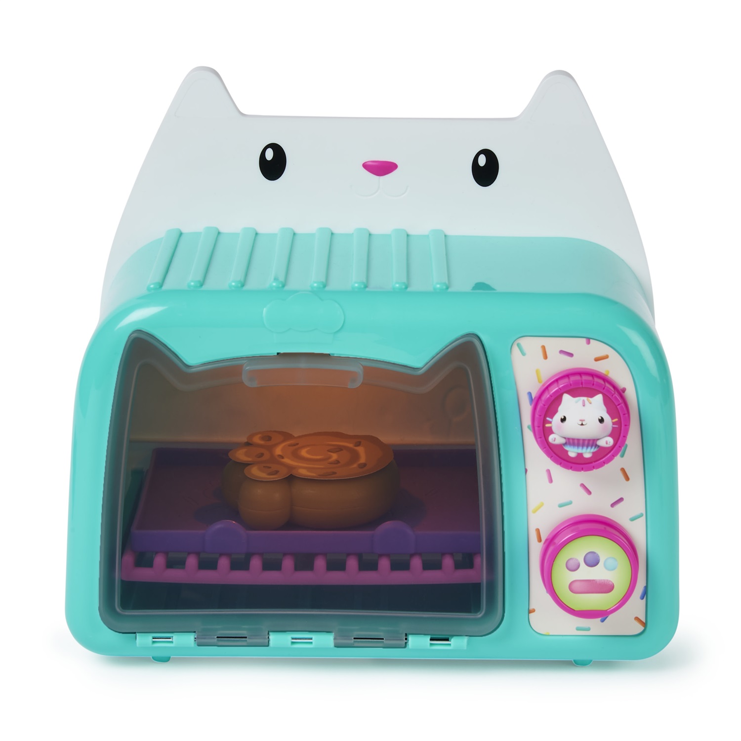 Gabby's Dollhouse Forno Cucina Cakey con Luci e Suoni, Accessori da Cucina e Cibi Giocattolo per Bambini dai 3 Anni, Colore Nero, M