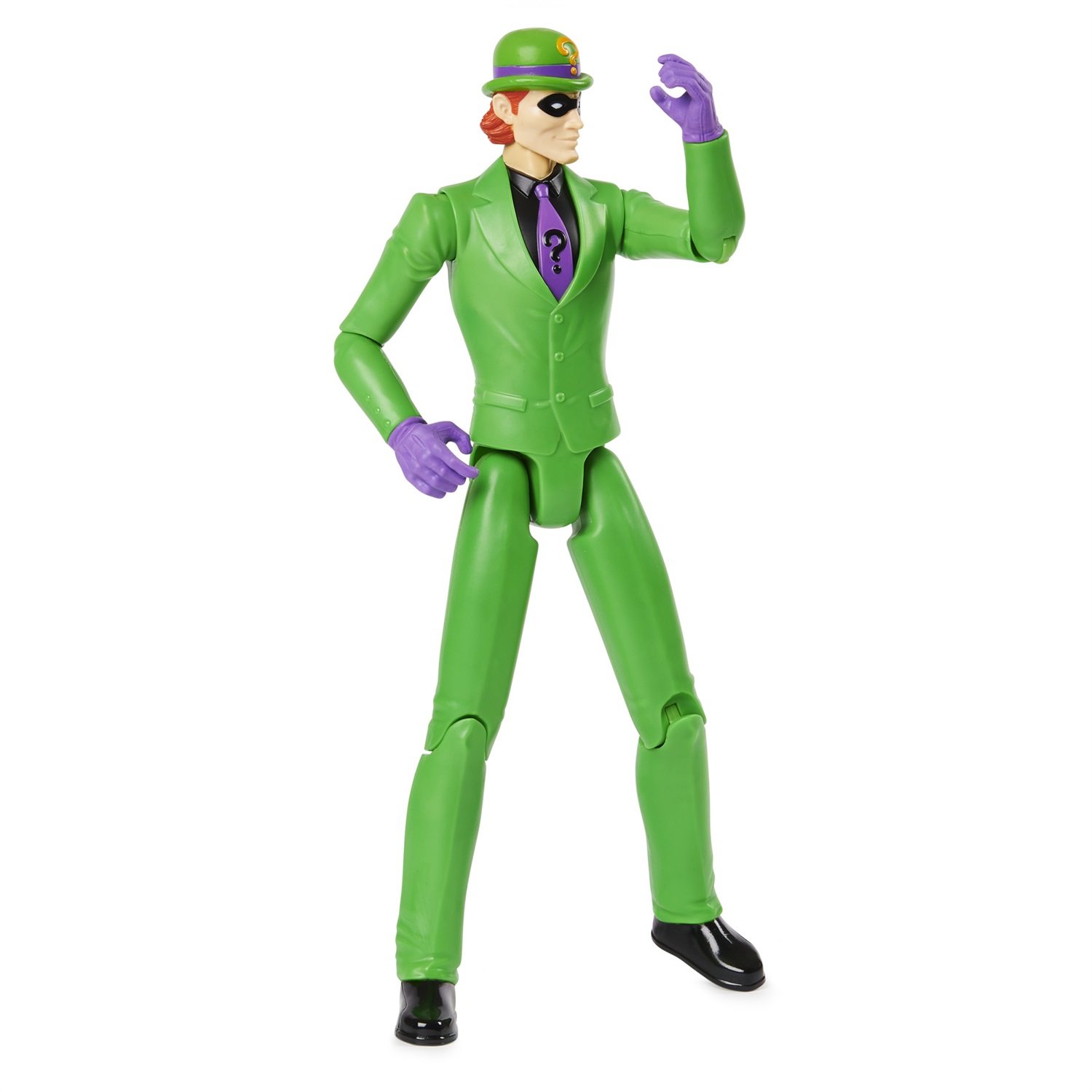 Spin Master | Personaggio Enigmista 30 cm dai fumetti DC Comics di Batman con decorazioni originali e 11 punti di articolazione - Giocattolo per bambini dai 3 anni