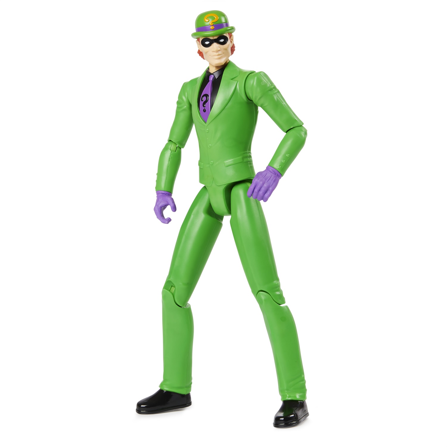 Spin Master | Personaggio Enigmista 30 cm dai fumetti DC Comics di Batman con decorazioni originali e 11 punti di articolazione - Giocattolo per bambini dai 3 anni