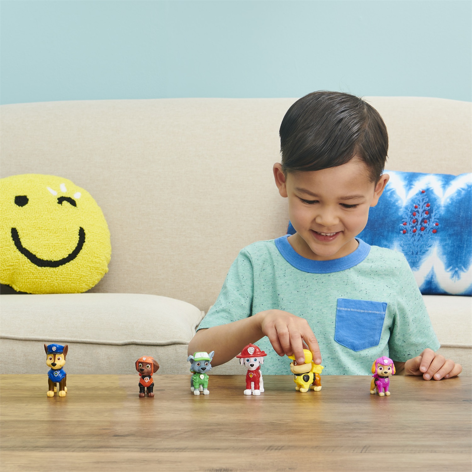 PAW Patrol , Confezione regalo cuccioli da IL FILM con 6 personaggi giocattolo da collezione, giocattoli per bambini dai 3 anni in su