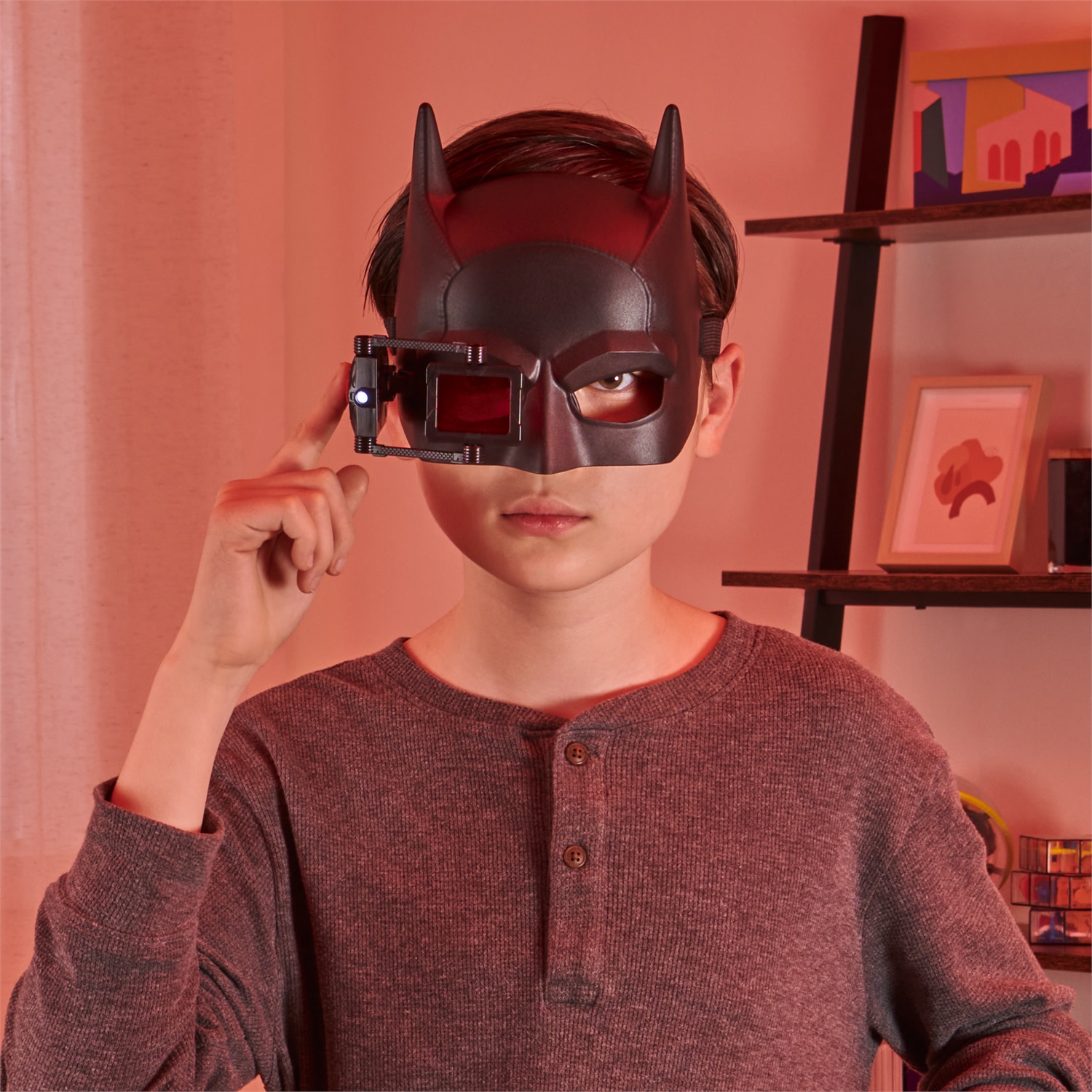 Spin Master | Maschera Batman Detective | Set di Gioco Interattivo con Accessori, Cintura Multiuso e Carte Indizi, per Bambini dai 4 Anni in Su