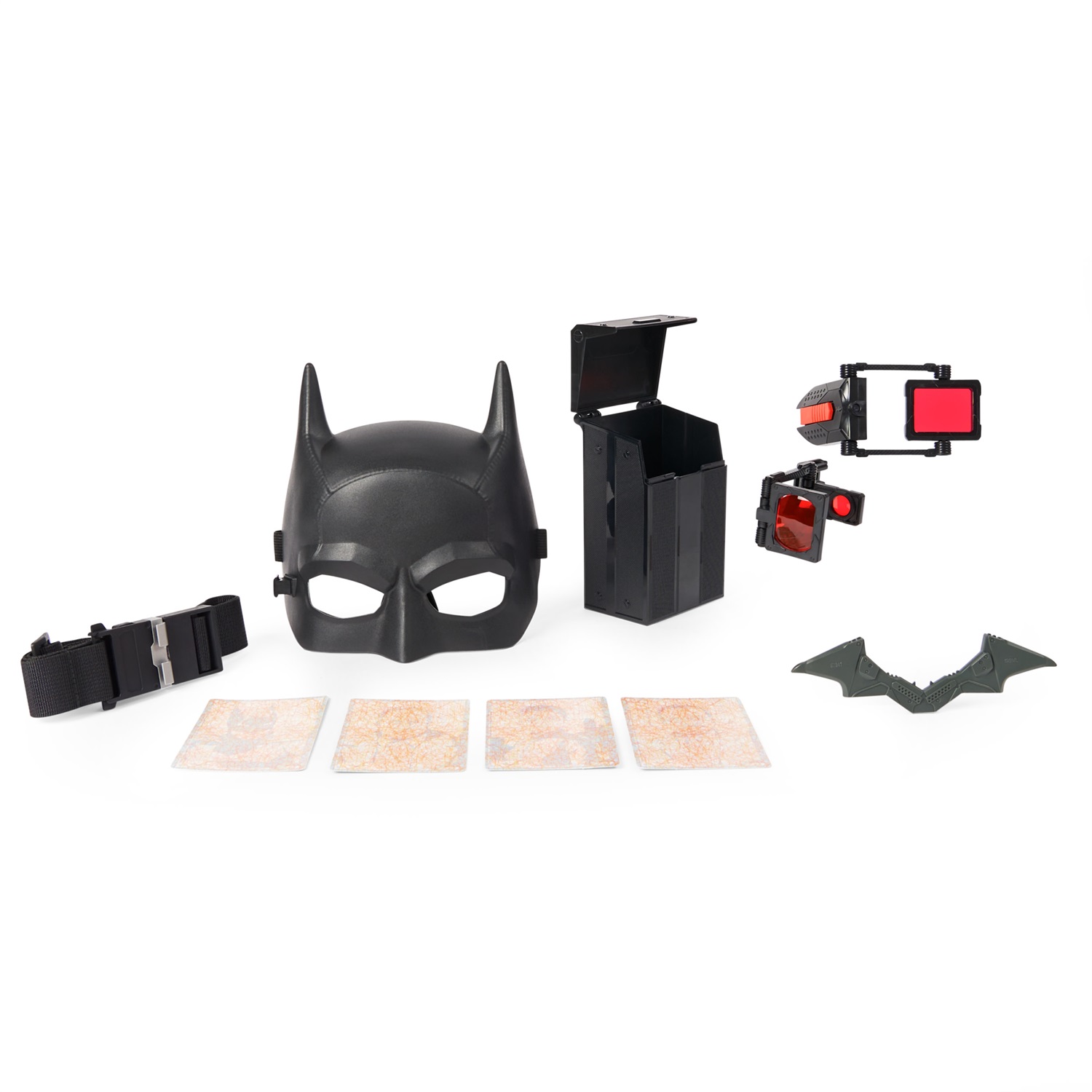 Spin Master | Maschera Batman Detective | Set di Gioco Interattivo con Accessori, Cintura Multiuso e Carte Indizi, per Bambini dai 4 Anni in Su