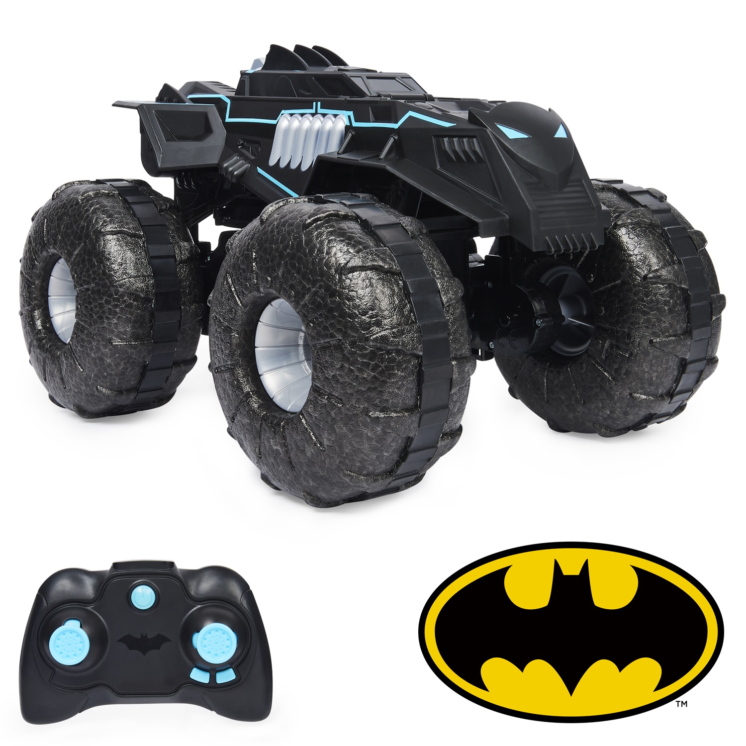 DC Comics Batman All-Terrain Batmobile - Veicolo Radiocomandato Resistente all'Acqua per Bambini dai 4 Anni in Su
