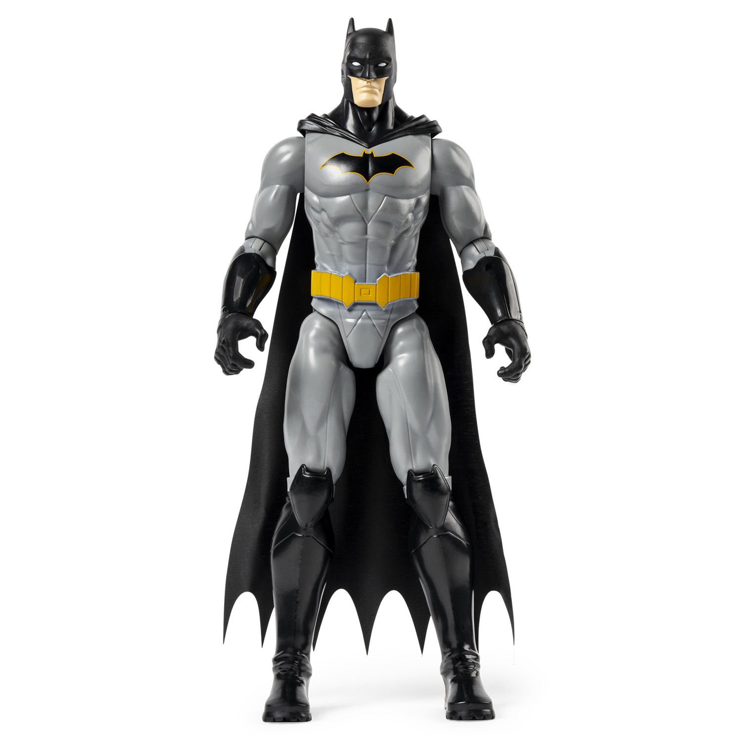 Spin Master DC Comics | BATMAN | Personaggio Batman in scala 30 cm con decorazioni originali, mantello in stoffa e 11 punti di articolazione - Giocattolo per bambini e bambine dai 3 anni
