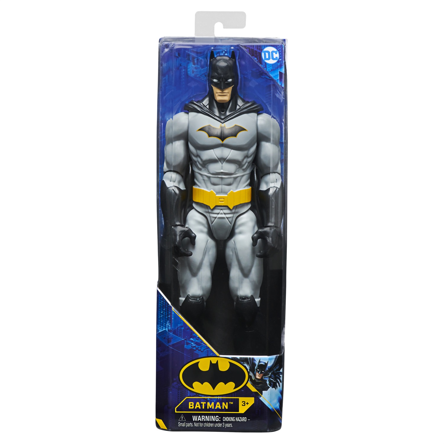 Spin Master DC Comics | BATMAN | Personaggio Batman in scala 30 cm con decorazioni originali, mantello in stoffa e 11 punti di articolazione - Giocattolo per bambini e bambine dai 3 anni