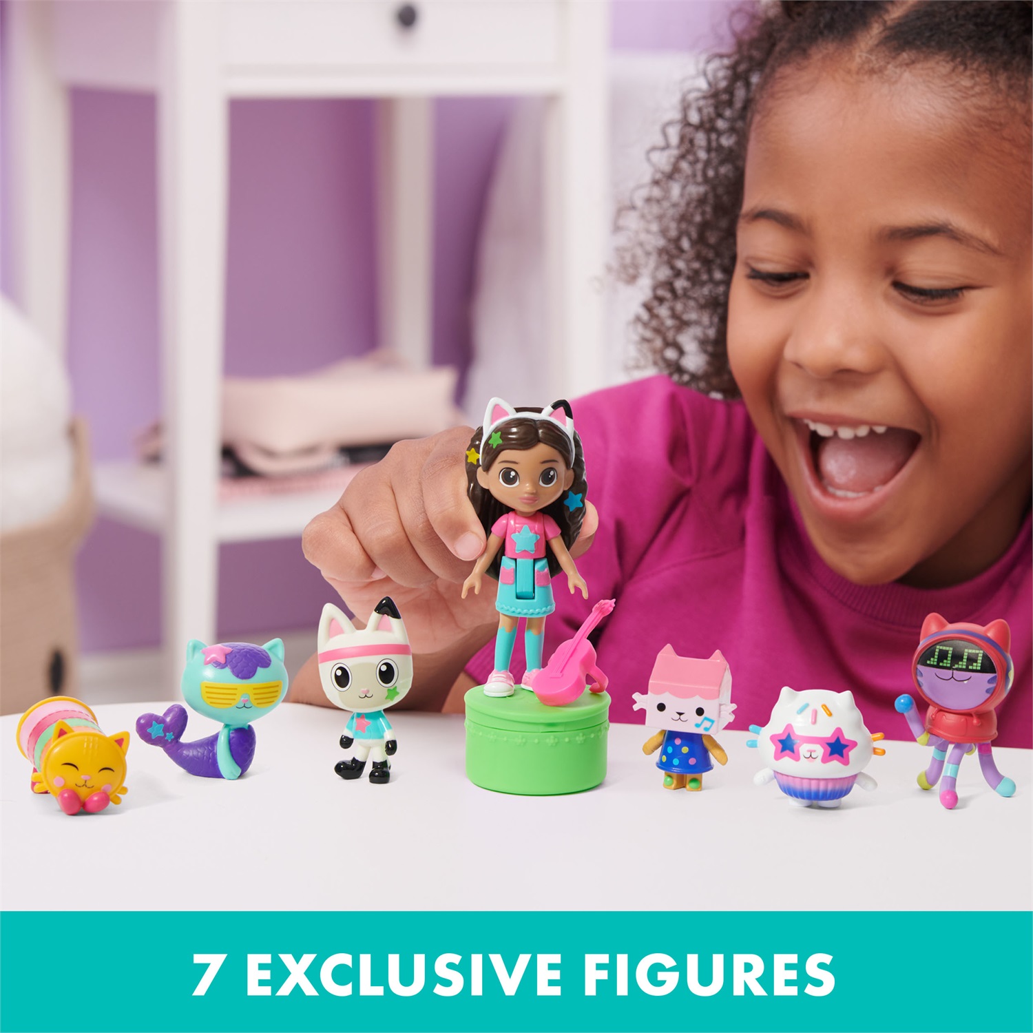 Spin Master Gabby's Dollhouse - Set Deluxe di Personaggi a Tema Festa da Ballo con Bambola di Gabby e 7 Gatti Giocattolo, per Bambini dai 3 Anni in su, Multicolore