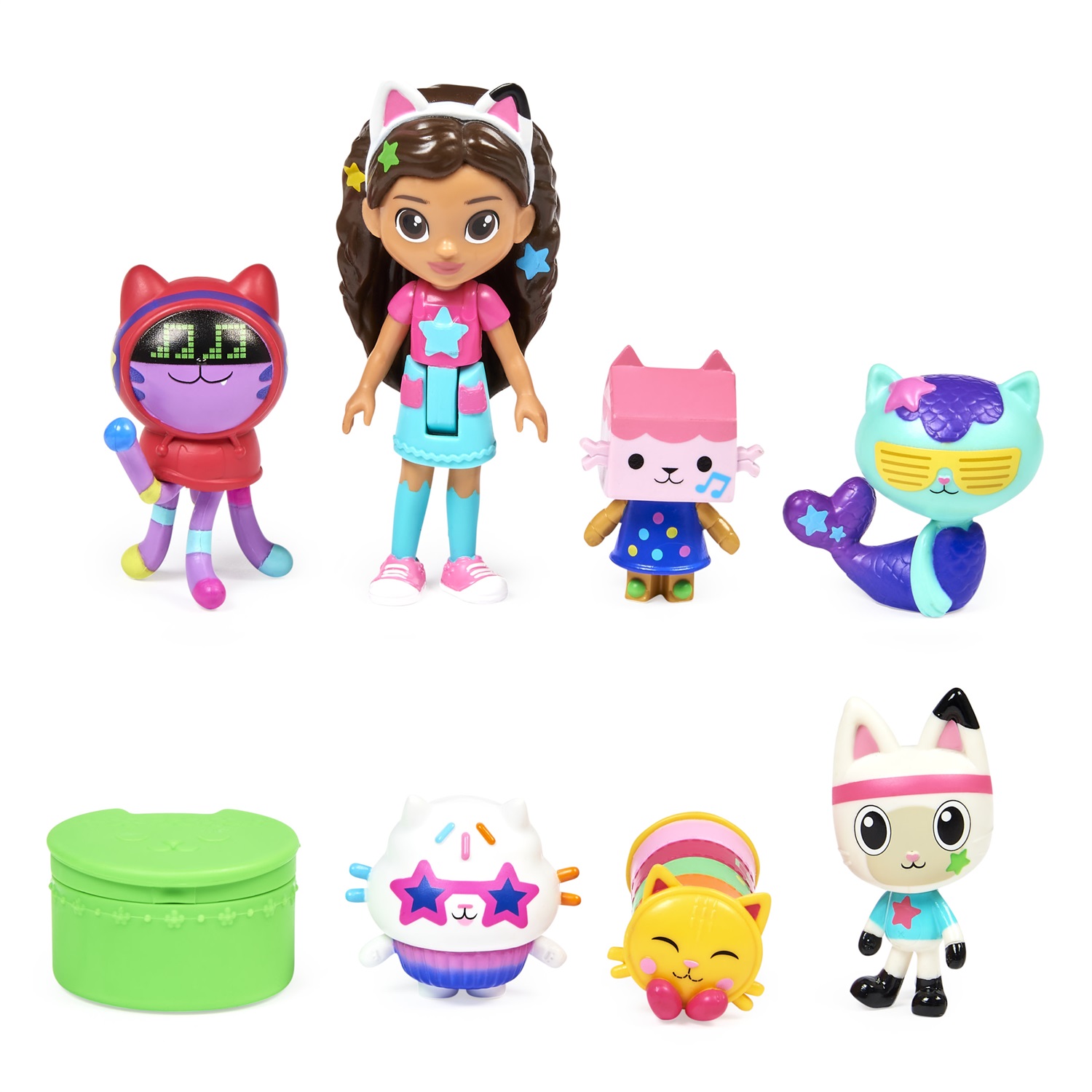 Spin Master Gabby's Dollhouse - Set Deluxe di Personaggi a Tema Festa da Ballo con Bambola di Gabby e 7 Gatti Giocattolo, per Bambini dai 3 Anni in su, Multicolore