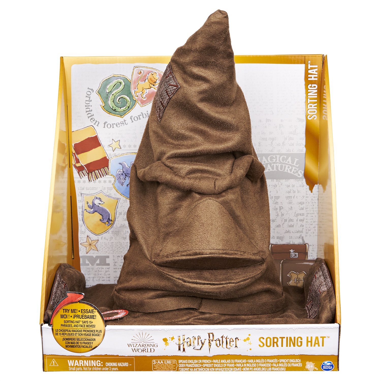 Wizarding World , Cappello Parlante con 15 frasi per gioco creativo di Harry Potter, giocattoli per bambini dai 5 anni in su