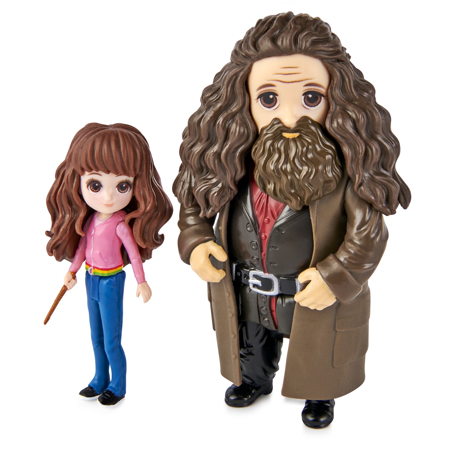 Spin Master Wizarding World - Set Amicizia Hermione e Rubeus Hagrid con Thor, bambole articolate 7.5 cm, per bambini dai 5 anni