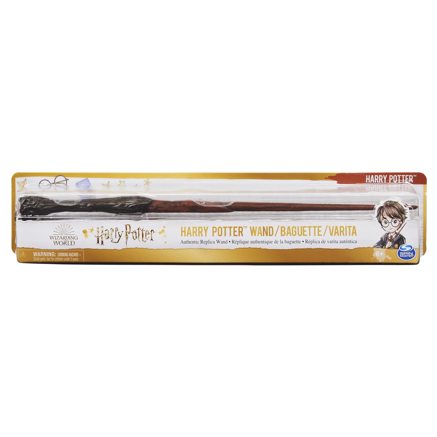 Spin Master Wizarding World | Bacchetta Magica di Harry Potter 30.5 cm | Replica Autentica con Carta Incantesimo Inclusa | Per bambini dai 6 anni in su