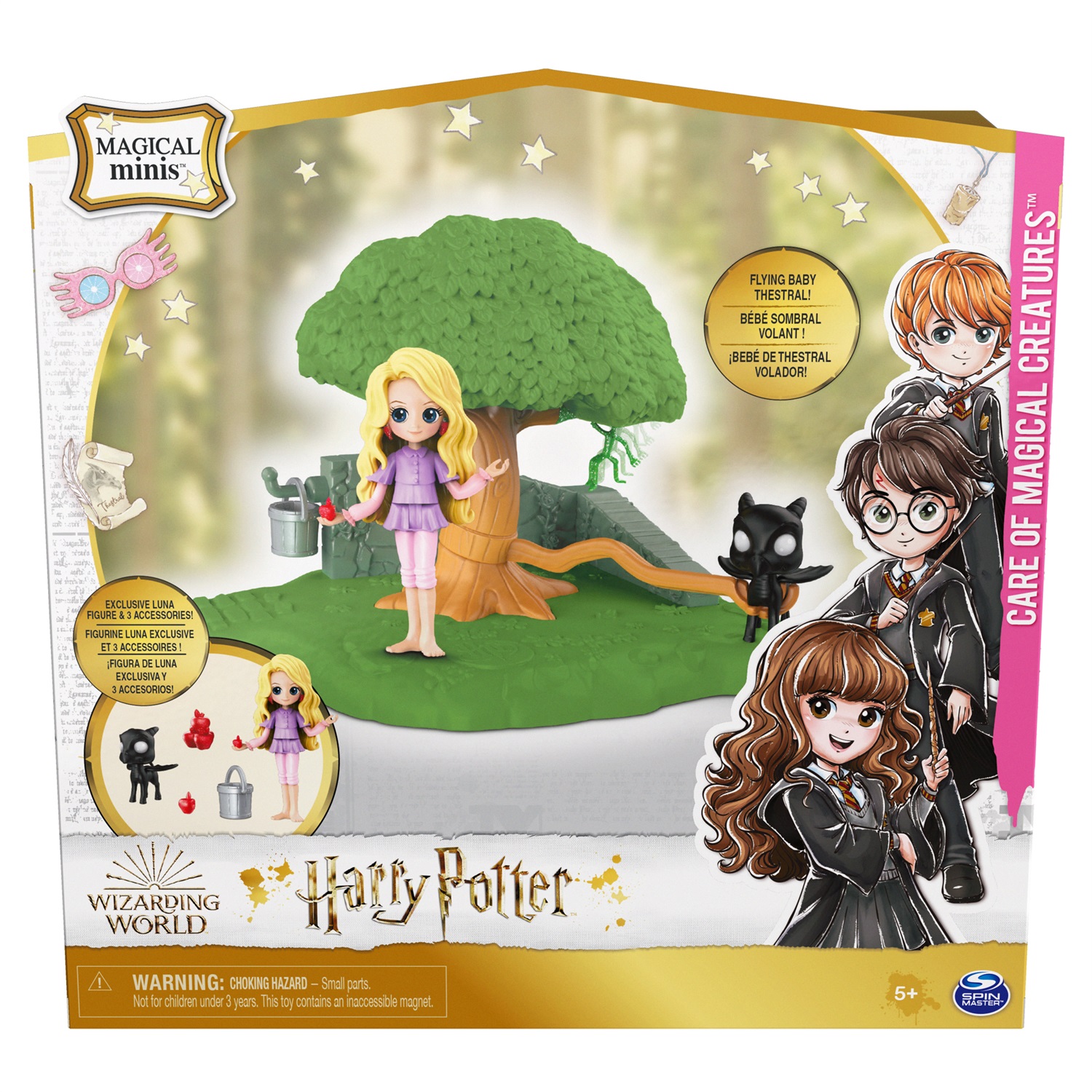 Spin Master Wizarding World Set Cura delle Creature Magiche Harry Potter con bambola esclusiva Luna Lovegood e accessori - dai 5 anni