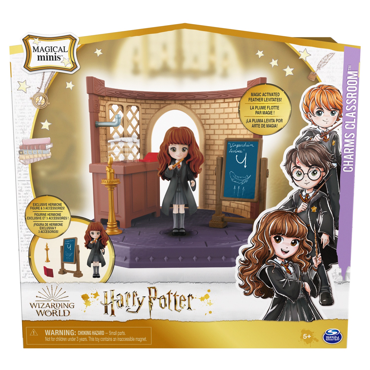 Spin Master Wizarding World - Set Classe di Incantesimi Harry Potter con Bambola Esclusiva Hermione Granger e Accessori - Dai 5 Anni