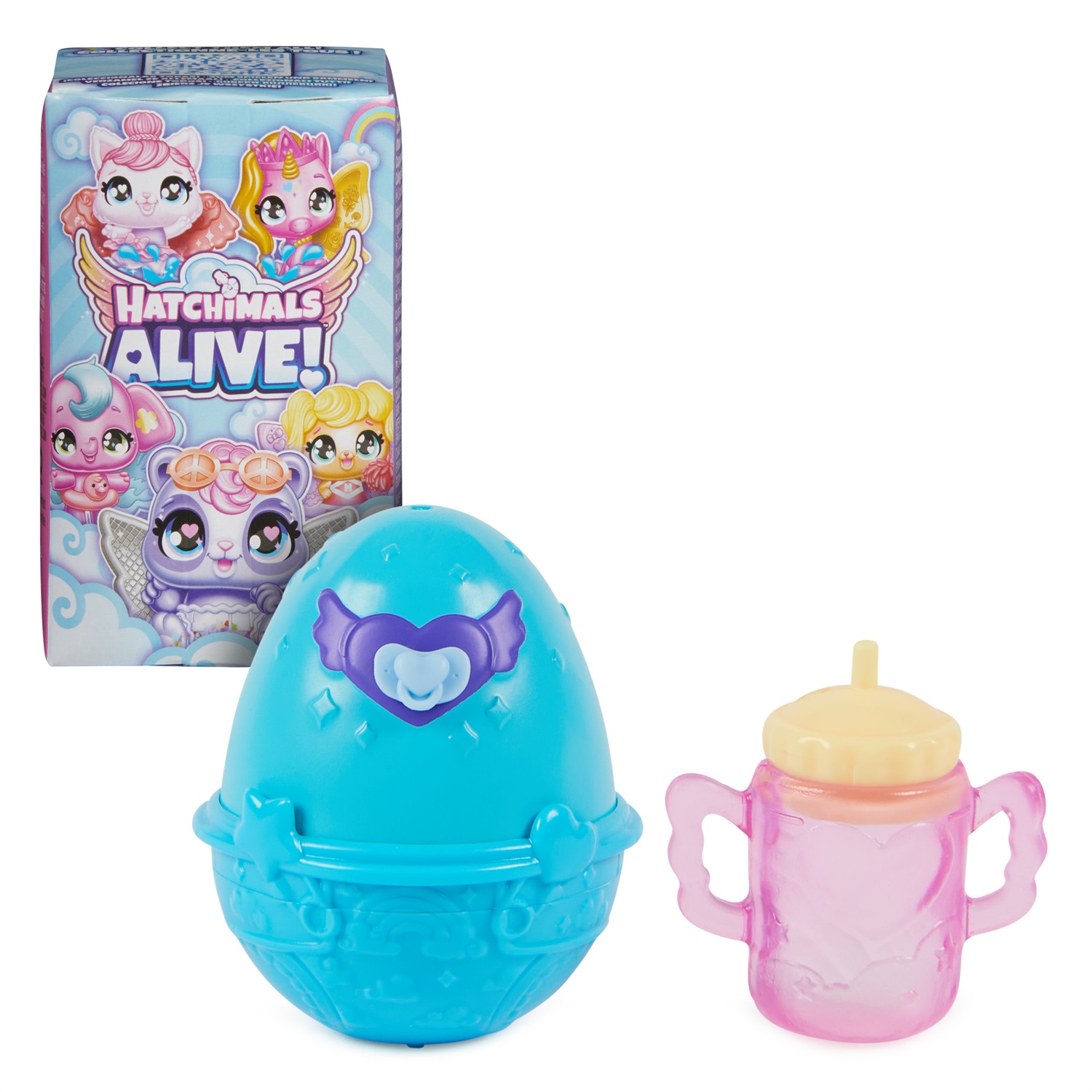 Spin Master Hatchimals Alive - Giocattolo Interattivo con Uova che si Schiudono con l'Acqua, Confezione Singola con Mini Personaggi, Adatto per Bambini 3 Anni