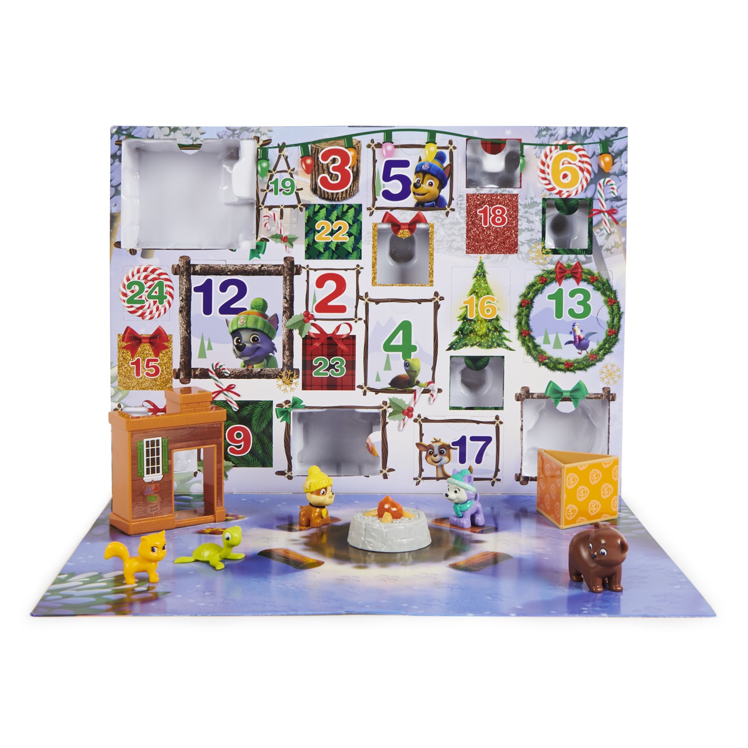 PAW Patrol Calendario Avvento 2023 con 24 Sorprese, Personaggi e Giocattoli per Bambini 3 Anni