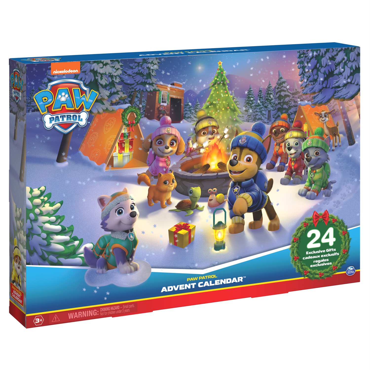 PAW Patrol Calendario Avvento 2023 con 24 Sorprese, Personaggi e Giocattoli per Bambini 3 Anni