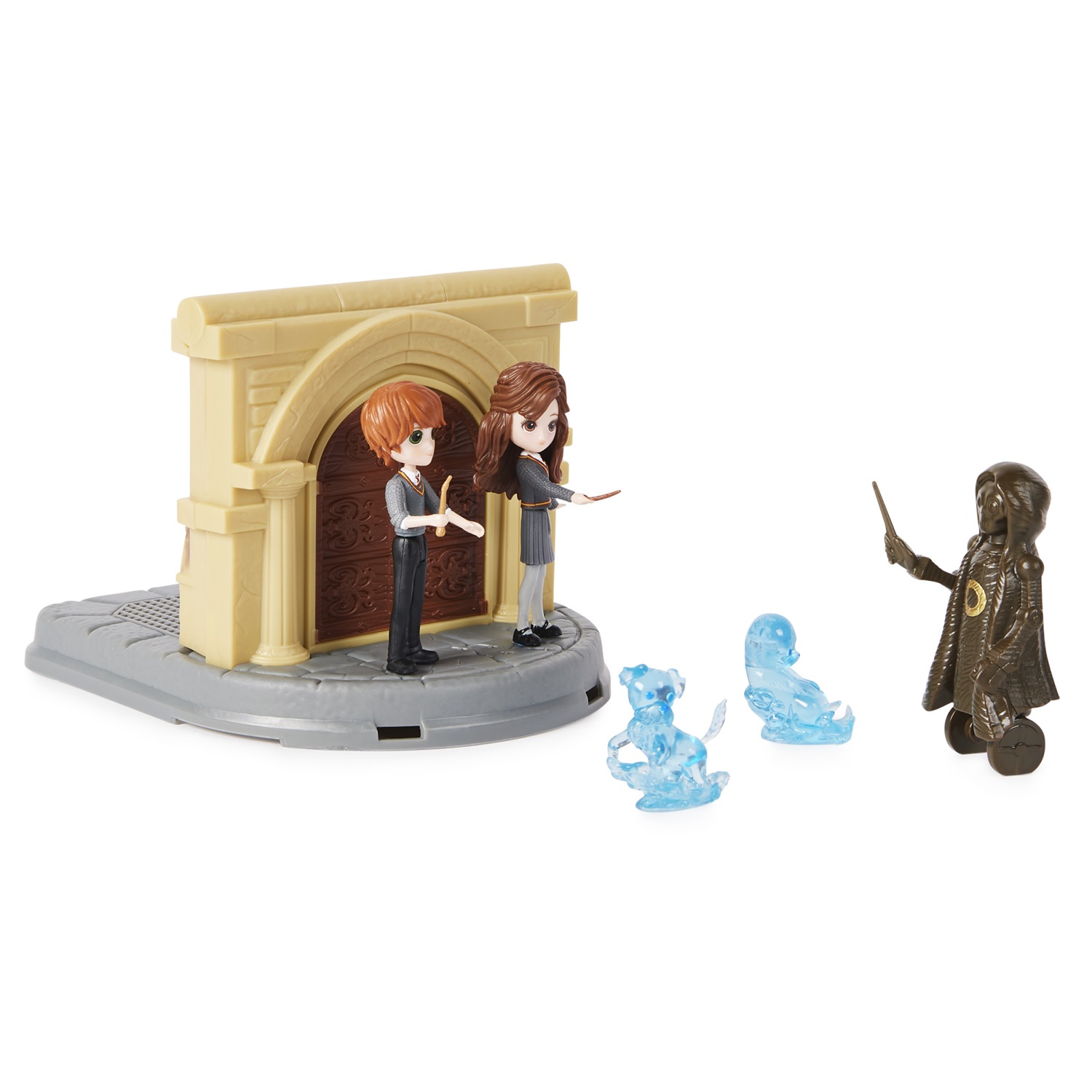 Wizarding World Harry Potter - Set Stanza delle Necessità 2 in 1 con 2 bambole articolate da 7,5 cm, 3 accessori e possibilità di trasformazione