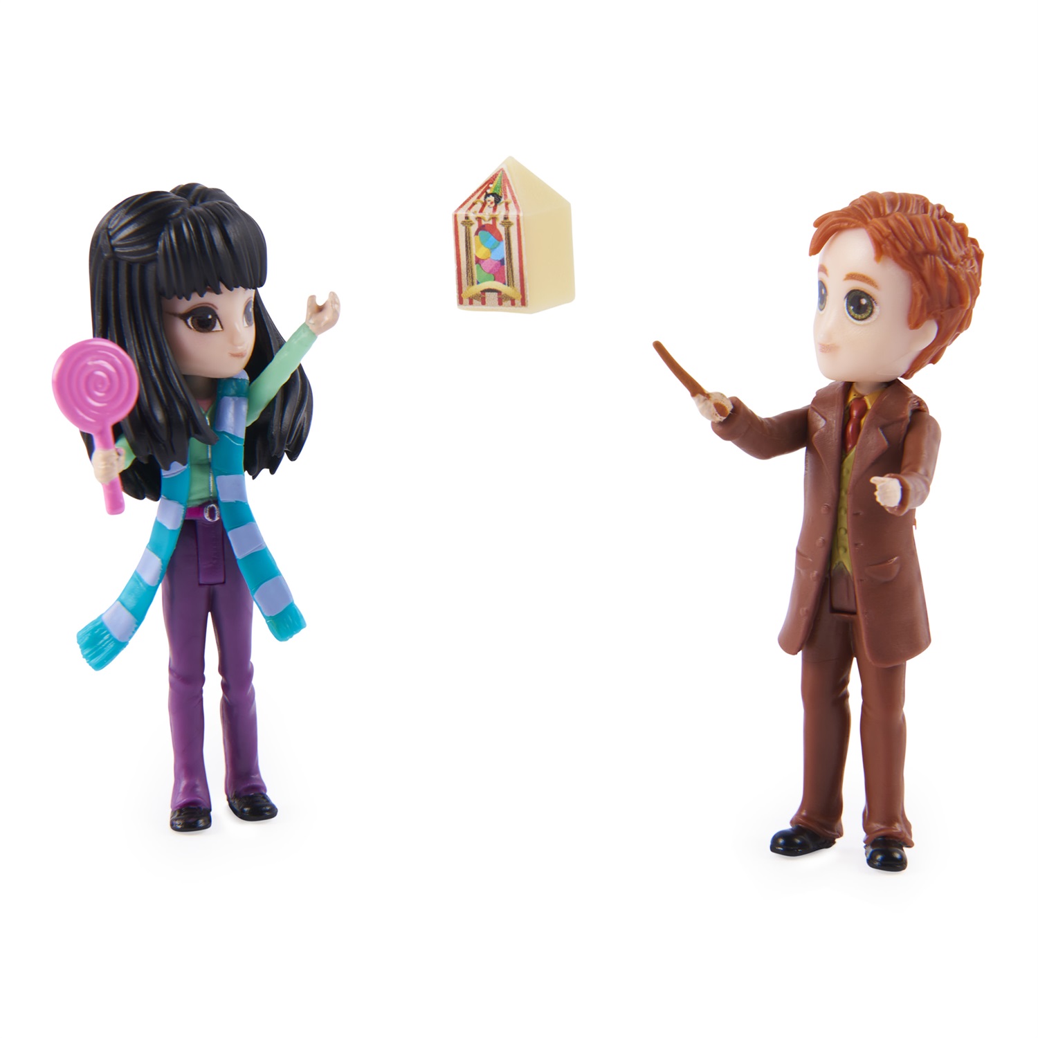 Wizarding World | Set Amicizia con George Weasley e Cho Chang | Bambole da 7.5 cm con 2 accessori | Giocattoli per bambini dai 6 anni in su