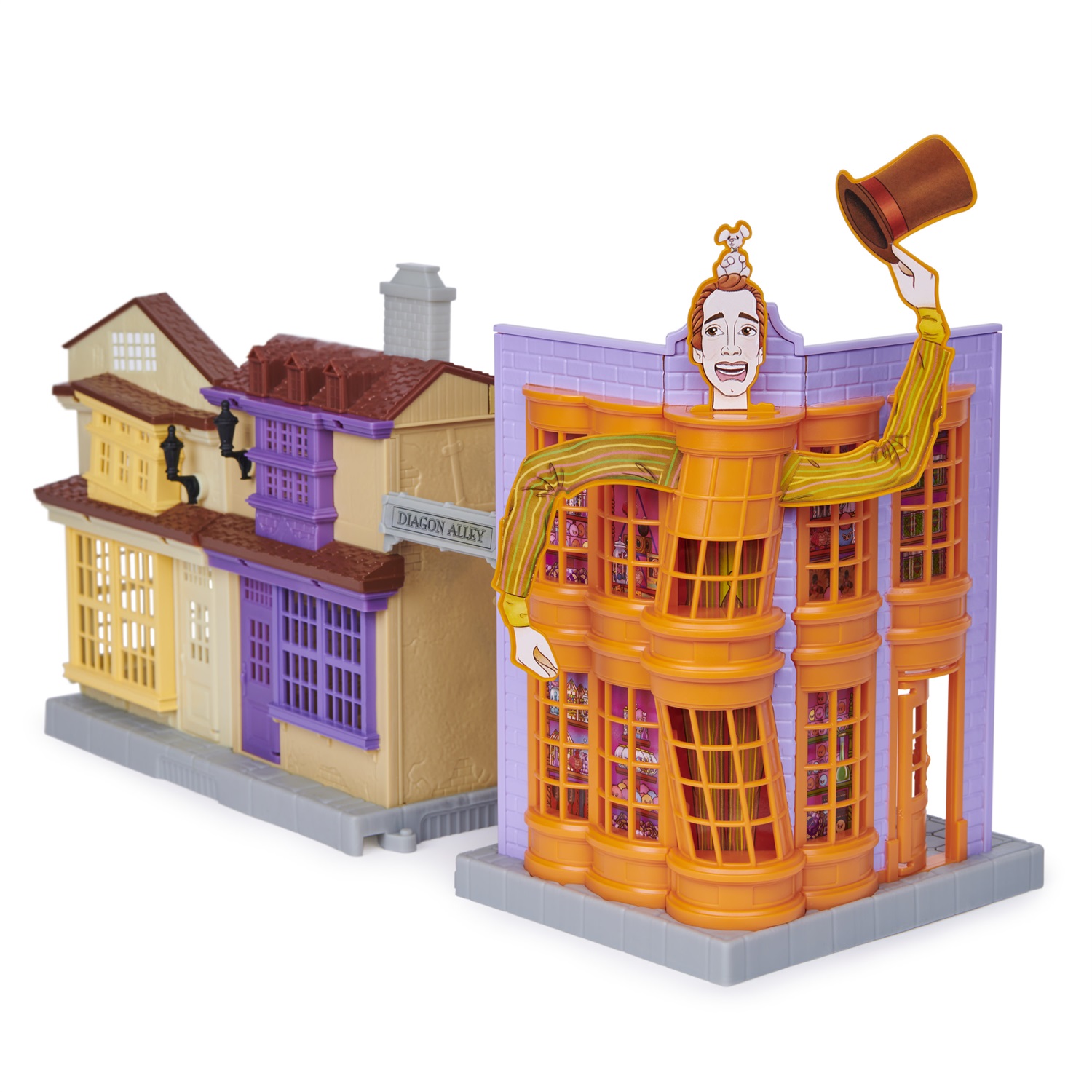 Wizarding World Harry Potter Set da Gioco 3 in 1 Diagon Alley con Luci e Suoni, 2 Personaggi Esclusivi e 21 Accessori, Giocattoli per Bambini dai 6 Anni in Su
