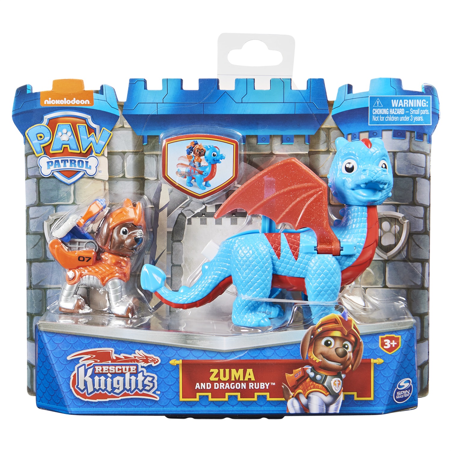Spin Master Paw Patrol Cucciolo Rescue Knights con Drago a sorpresa - Gioco per bambini dai 3 anni