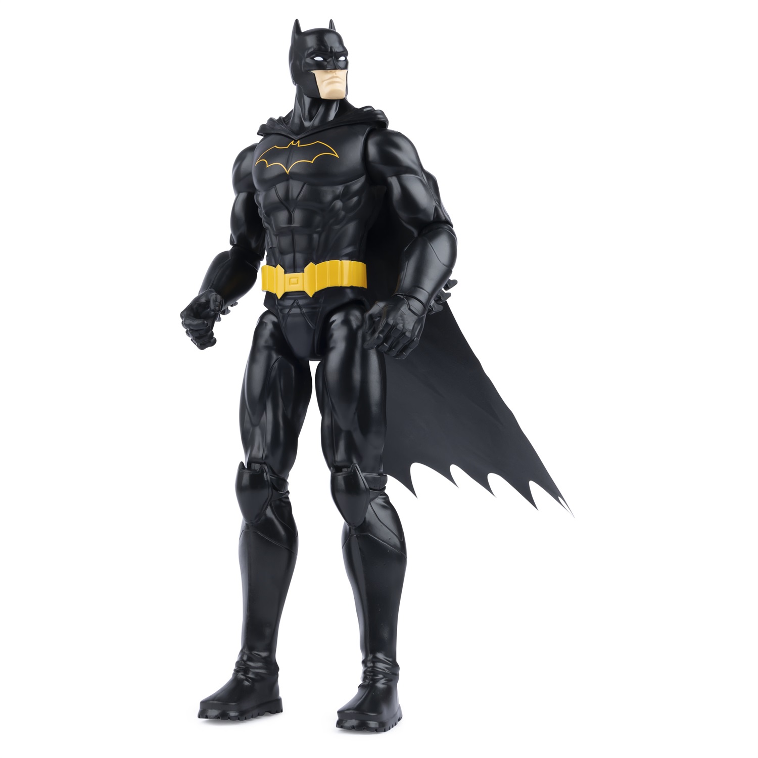 Spin Master | BATMAN | Personaggio Snodabile 30 cm con Armatura Nera, Mantello e 11 Punti di Articolazione - Giocattolo per Bambini dai 3 Anni