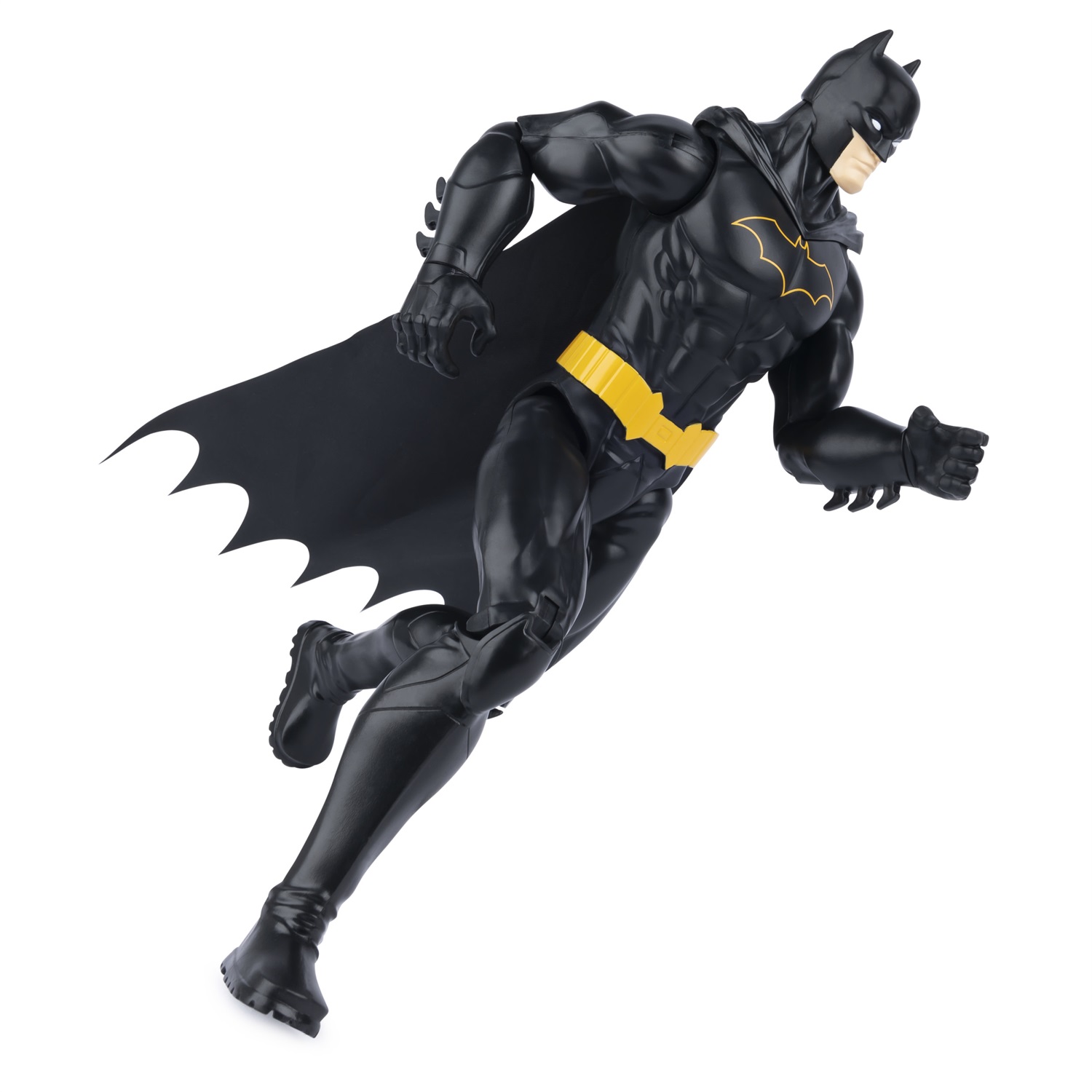 Spin Master | BATMAN | Personaggio Snodabile 30 cm con Armatura Nera, Mantello e 11 Punti di Articolazione - Giocattolo per Bambini dai 3 Anni