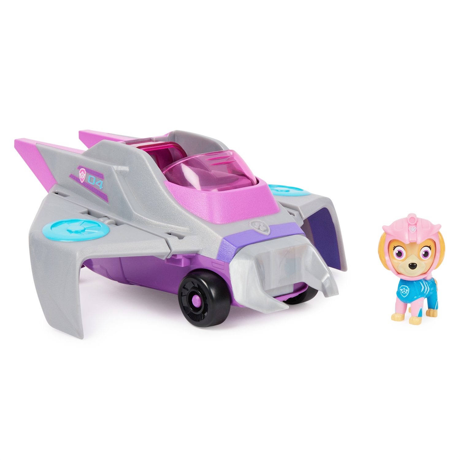 Paw Patrol Veicolo Trasformabile Aqua Pups di Skye - Avventure Marine con Personaggio di Skye Incluso, Giochi per Bambini e Bambine, 3 anni