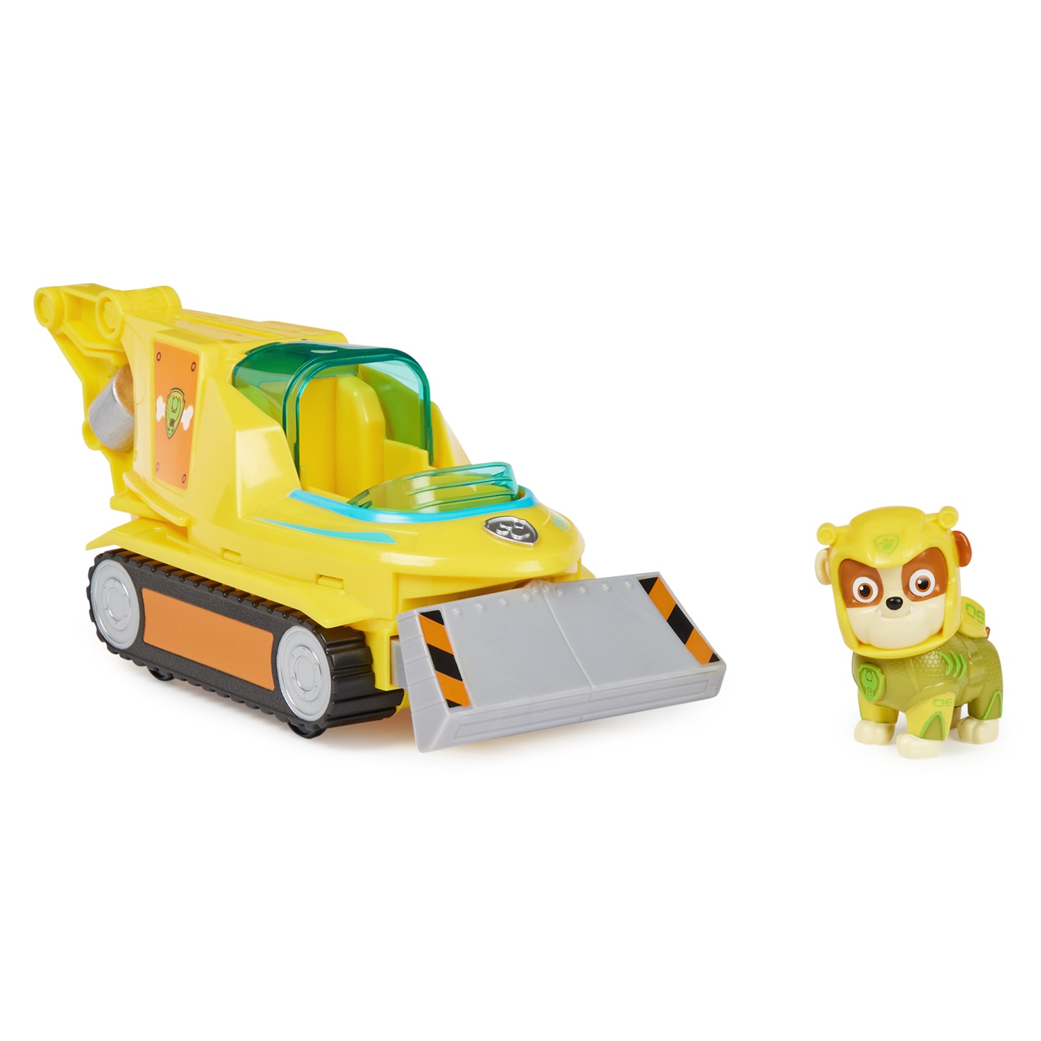 Paw Patrol Veicolo Trasformabile Aqua Pups di Rubble - Avventure Marine con Personaggio di Rubble incluso, Giochi per Bambini e Bambine, 3 anni
