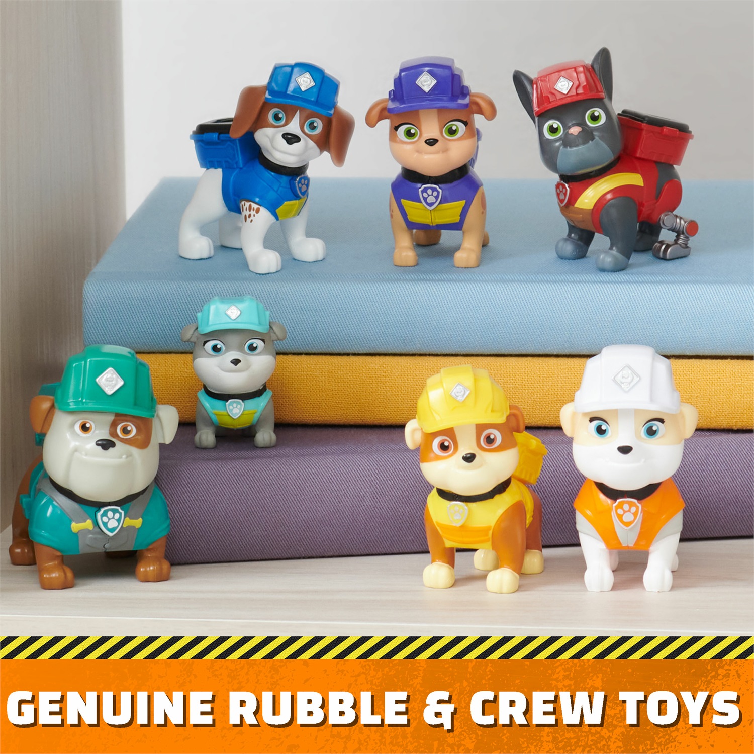 Rubble & Crew Confezione Regalo - Set con 7 Personaggi da Collezione per Bambini dai 3 Anni in Su