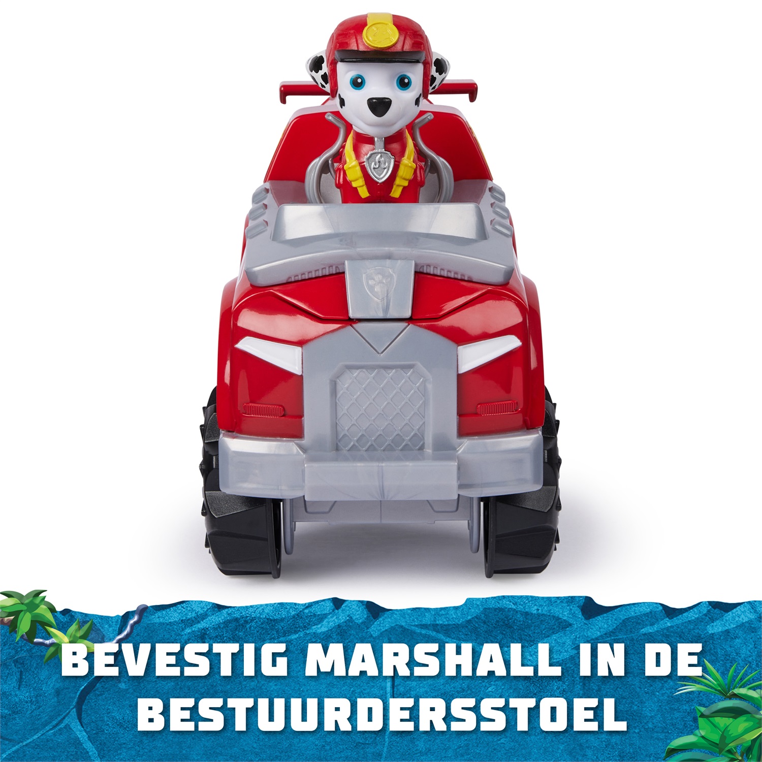 Spin Master PAW Patrol Jungle Pups - Veicolo Elefante di Marshall con Luci e Suoni, Trasformabile, Include Personaggio da Collezione, Giocattolo per Bambini dai 3 Anni