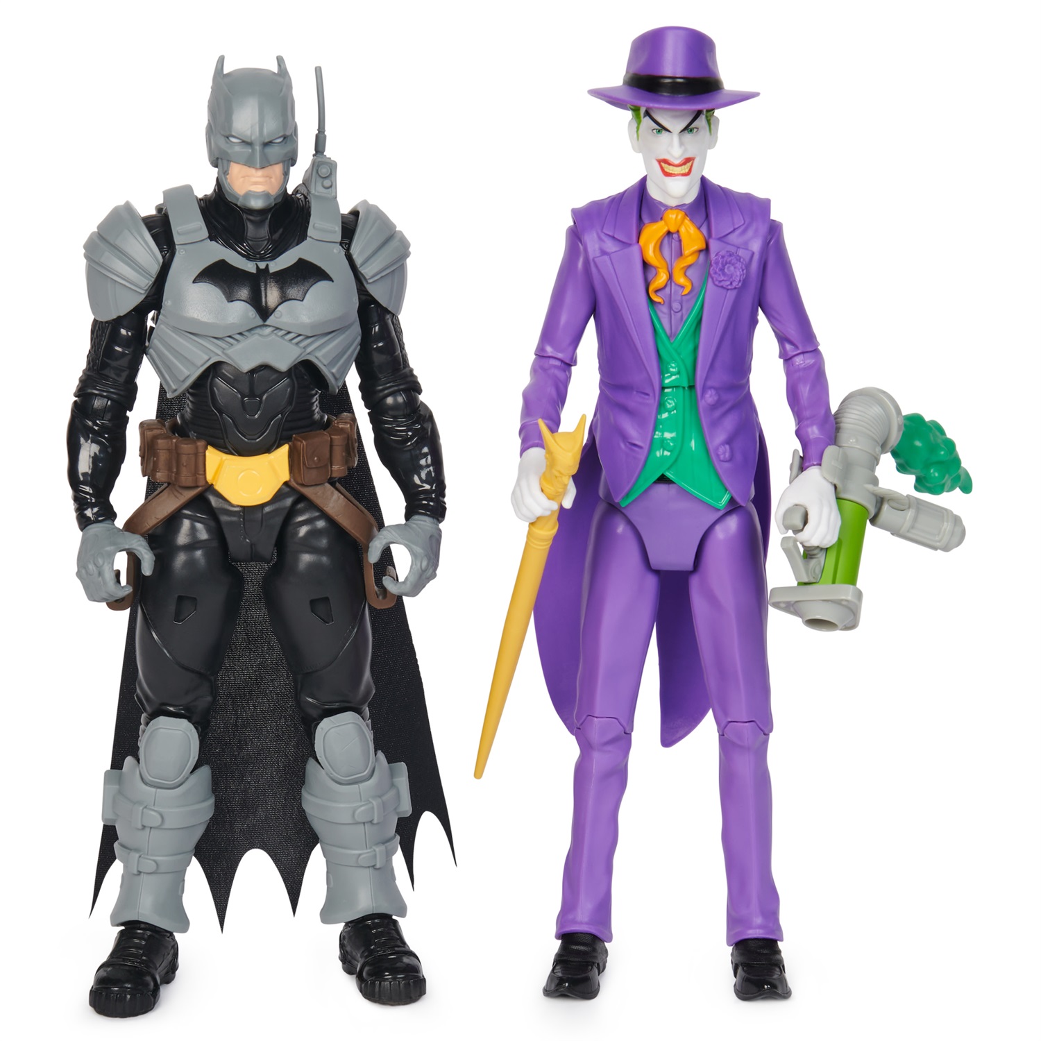 DC Comics Action Figure Batman Adventures - Set di 2 Figure (Batman e Joker) Alte 30 cm con 12 Accessori e 17 Punti di Articolazione, Giocattolo per Bambini 4 Anni