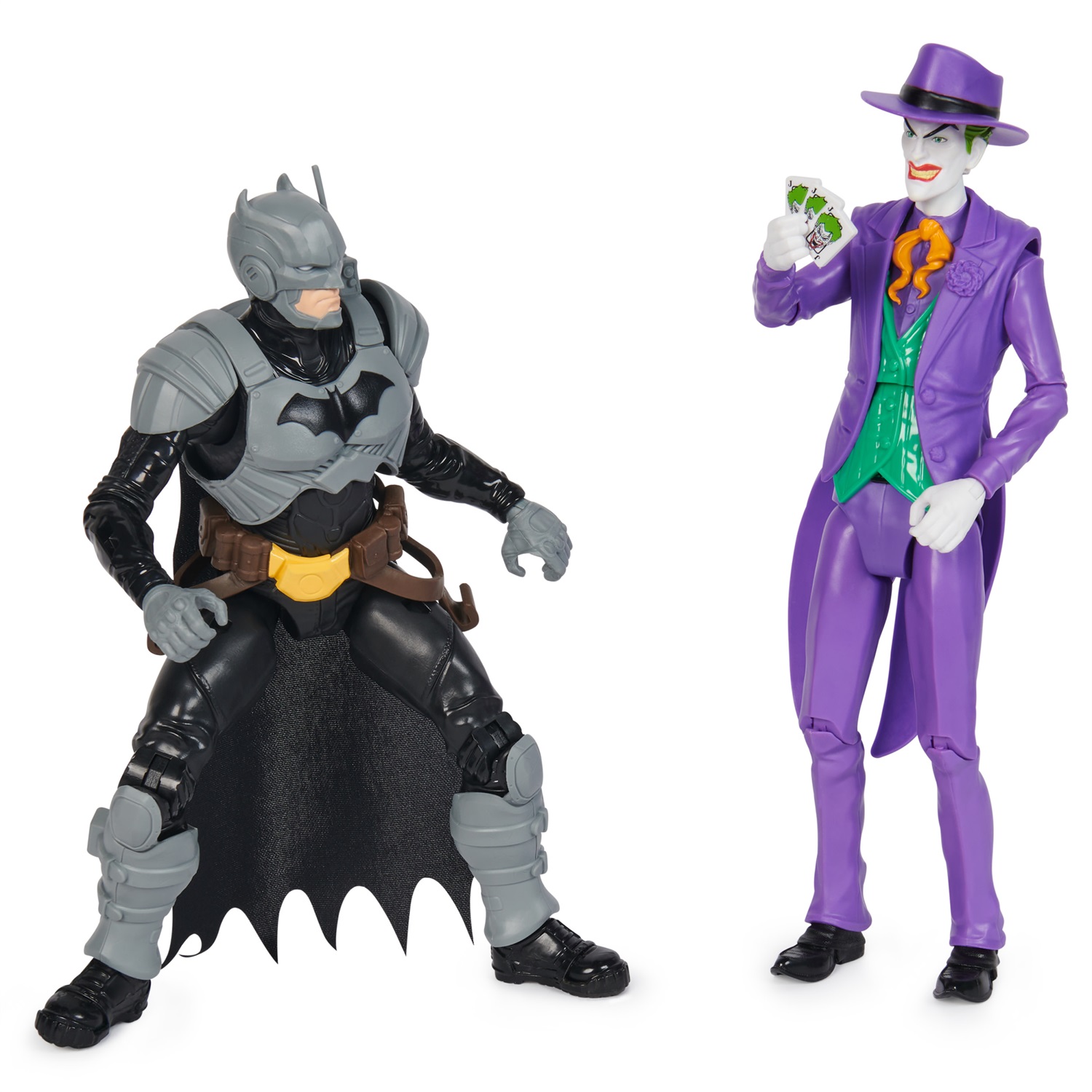 DC Comics Action Figure Batman Adventures - Set di 2 Figure (Batman e Joker) Alte 30 cm con 12 Accessori e 17 Punti di Articolazione, Giocattolo per Bambini 4 Anni