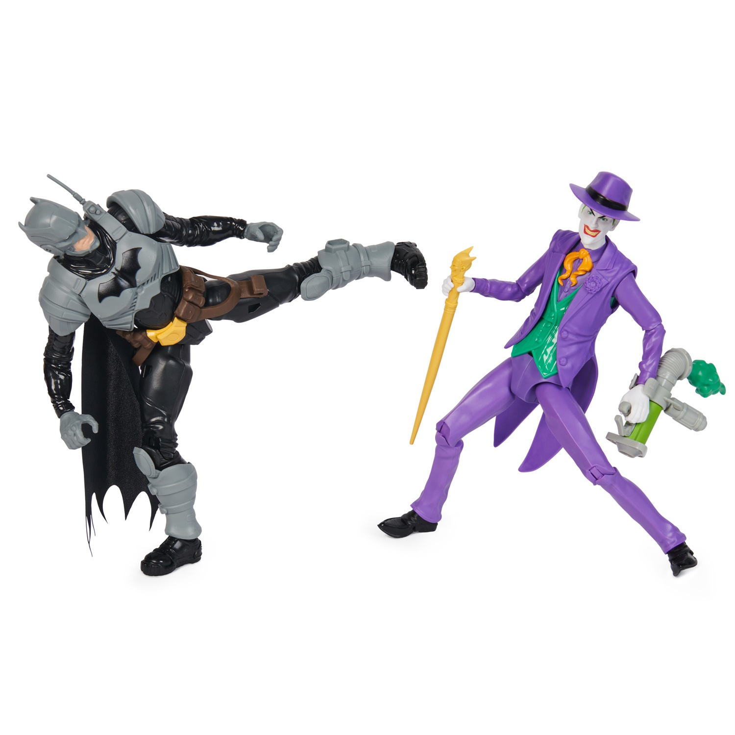 DC Comics Action Figure Batman Adventures - Set di 2 Figure (Batman e Joker) Alte 30 cm con 12 Accessori e 17 Punti di Articolazione, Giocattolo per Bambini 4 Anni