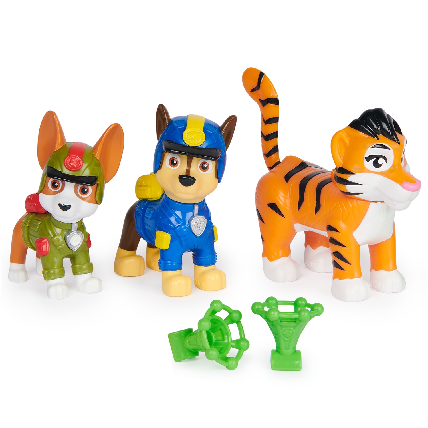 Spin Master Paw Patrol Jungle Pups - Cofanetto con 2 Statuette di Cuccioli e 1 Animale della Giungla, Giocattolo per Bambini da 3 Anni in Su