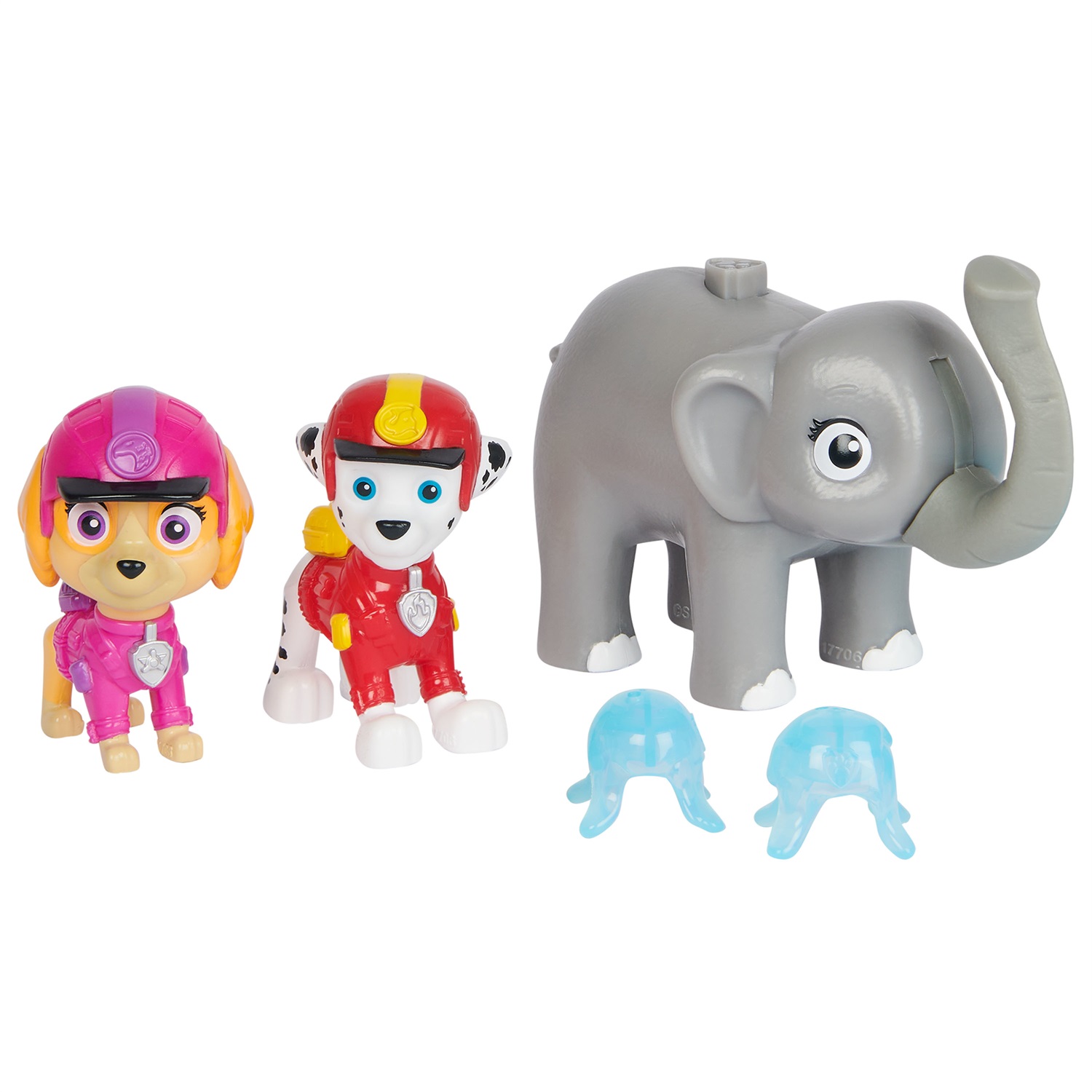 Spin Master Paw Patrol Jungle Pups - Cofanetto con 2 Statuette di Cuccioli e 1 Animale della Giungla, Giocattolo per Bambini da 3 Anni in Su