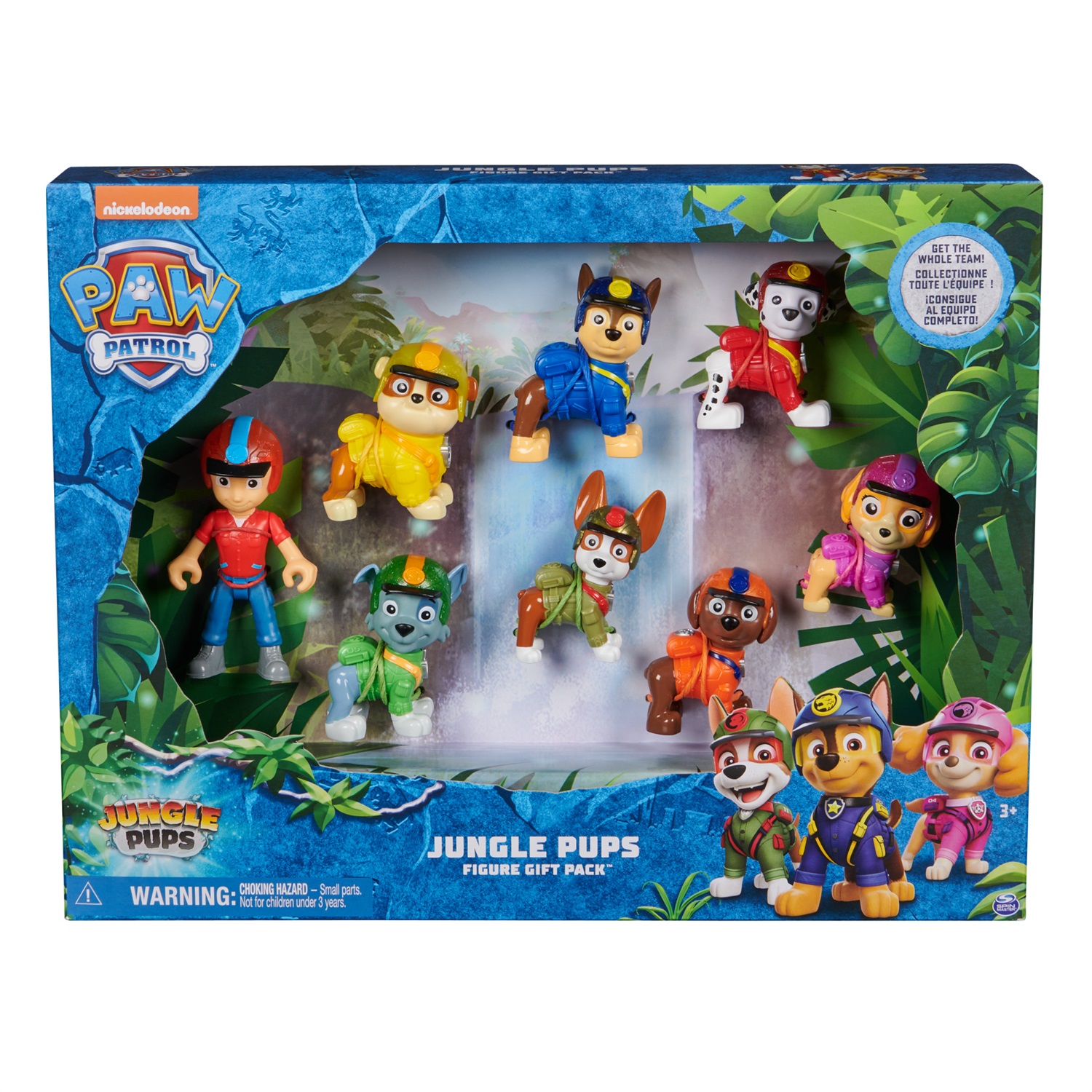 PAW Patrol Jungle Pups - Confezione Regalo con 8 Personaggi Collezionabili per Bambini e Bambine da 3 Anni in su
