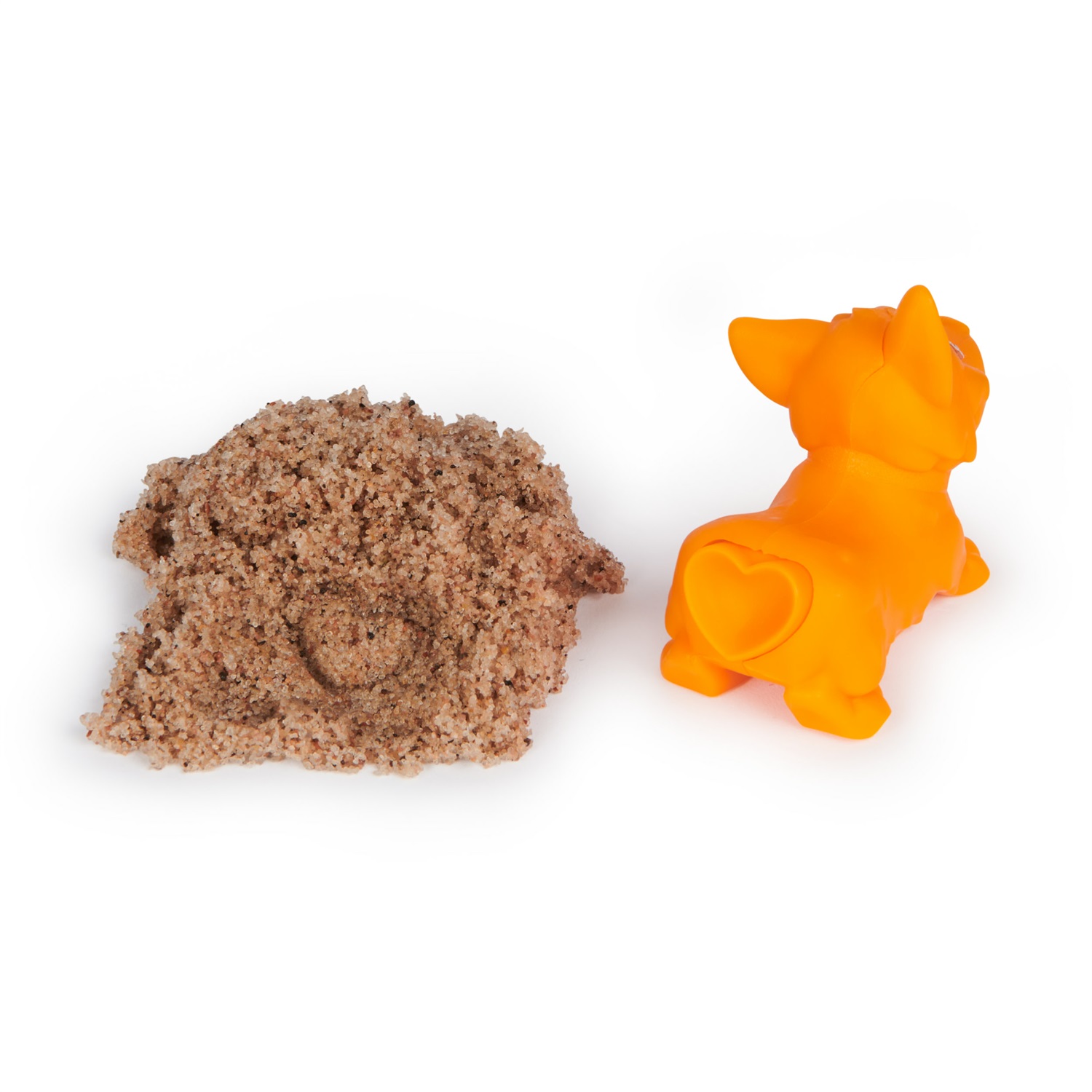 Spin Master Kinetic Sand Mini Cagnolino - 170g di Sabbia Cinetica Naturale, 1 Cagnolino a Sorpresa, 2 Accessori, Custodia a Forma di Cuccia, Giocattoli per Bambini 3