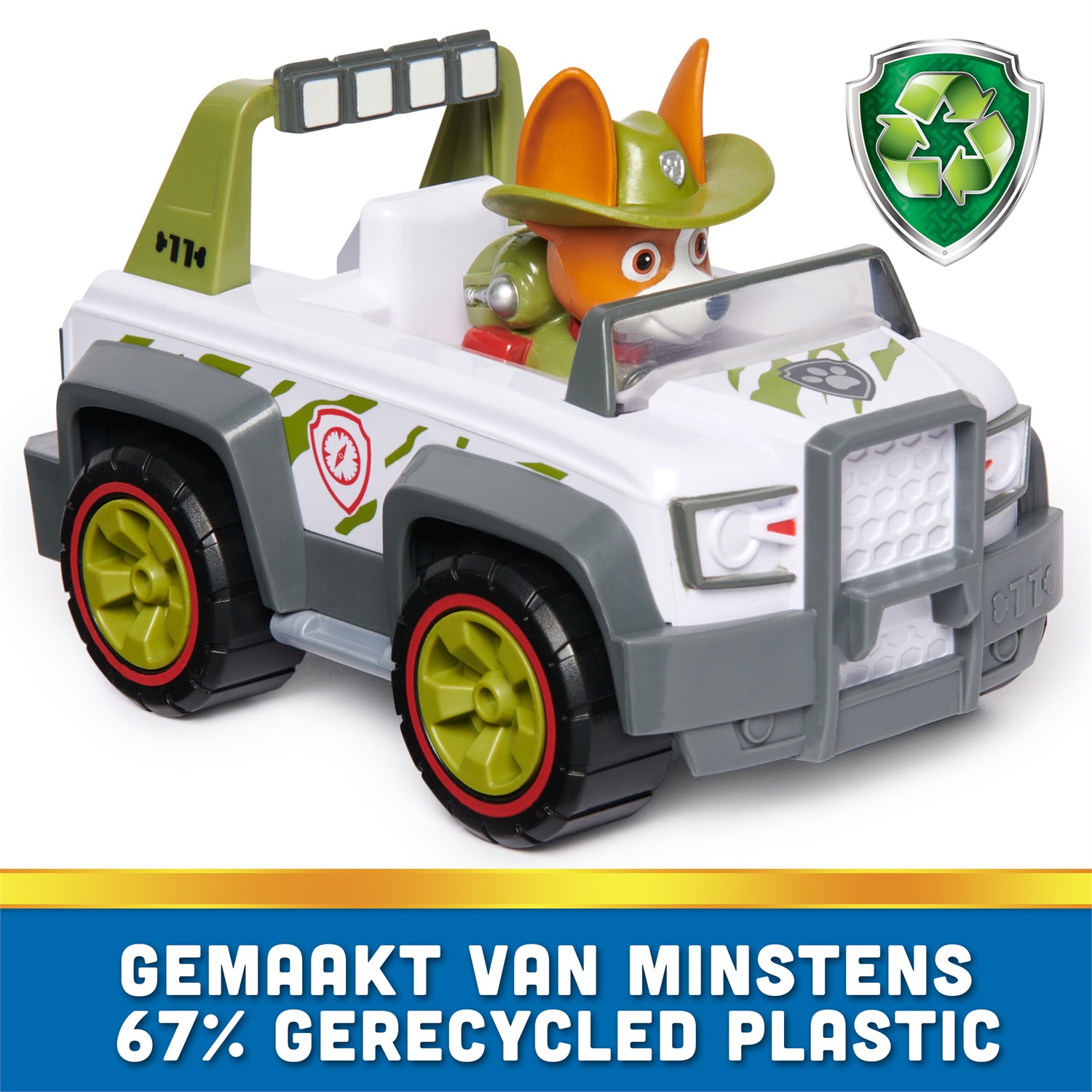 Spin Master PAW Patrol Veicolo Jungle Cruiser di Tracker con Personaggio Tracker - Dettagli Autentici e Ruote Funzionanti, Giochi Bambini 3 anni