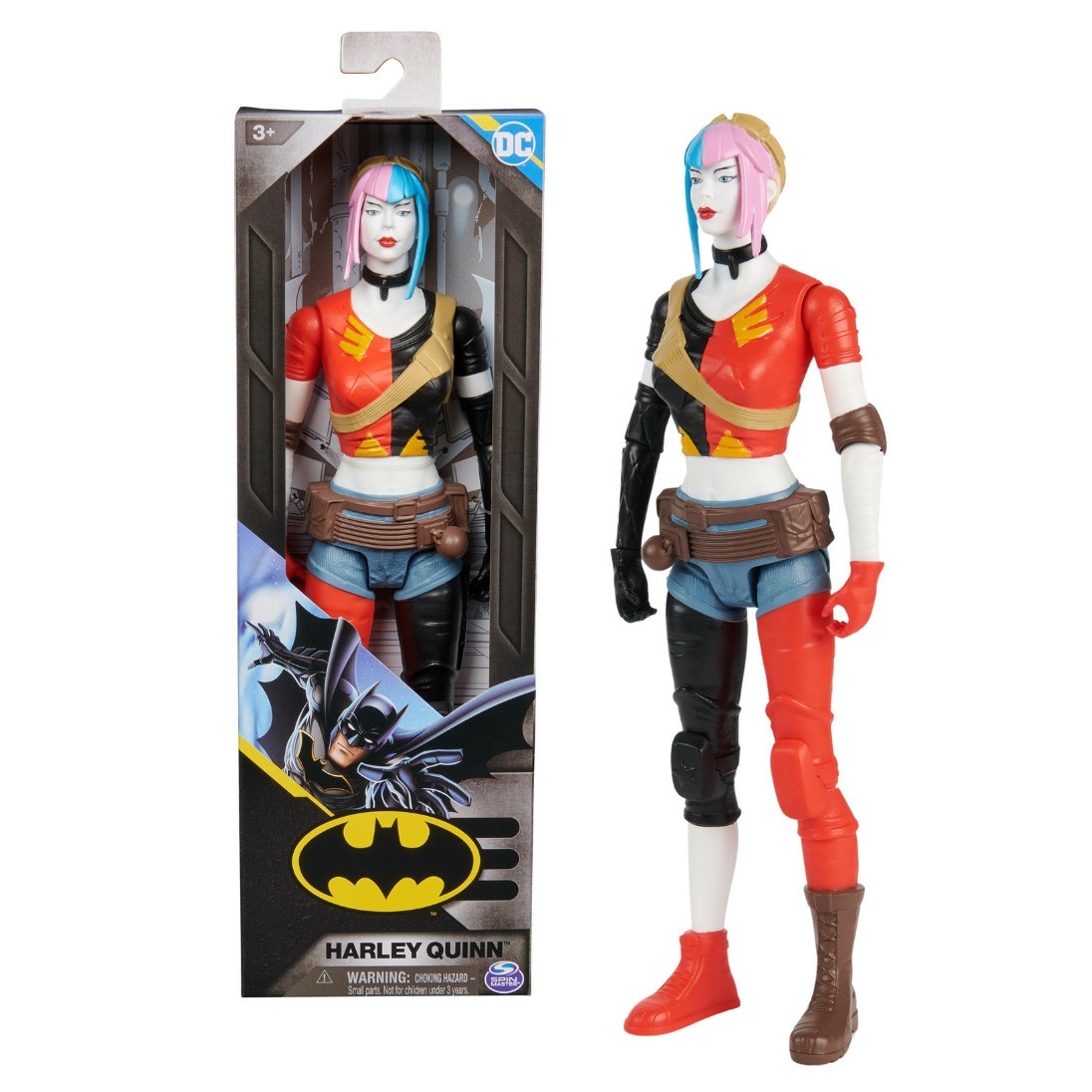 Spin Master DC Comics Action Figure Harley Quinn 30 cm - Giocattolo Snodabile per Bambini dai 3 Anni
