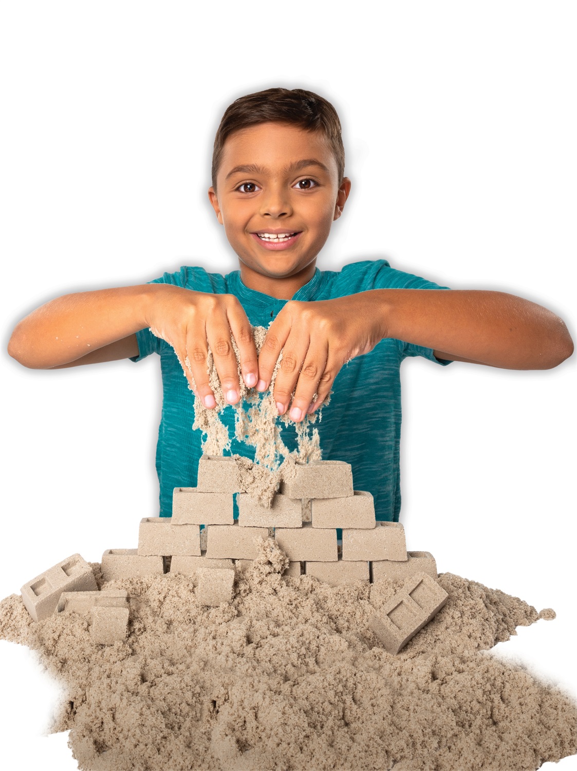 Kinetic Sand Set Cantiere - 454Gr di Sabbia Cinetica con Veicolo da Lavoro e Strumenti per Costruzioni, dai 3 Anni
