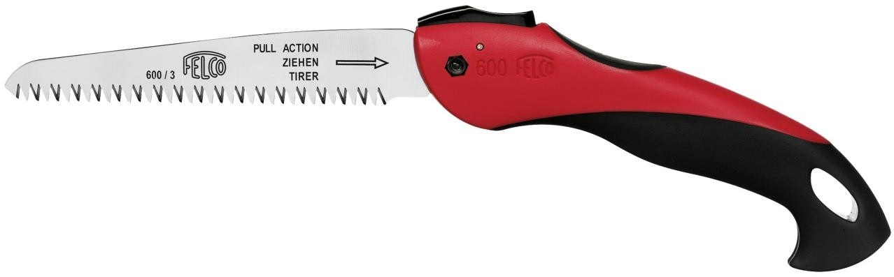 Felco 600 Sega da potatura Pieghevole 16 cm in Acciaio Inossidabile Cromato - Manico Antiscivolo
