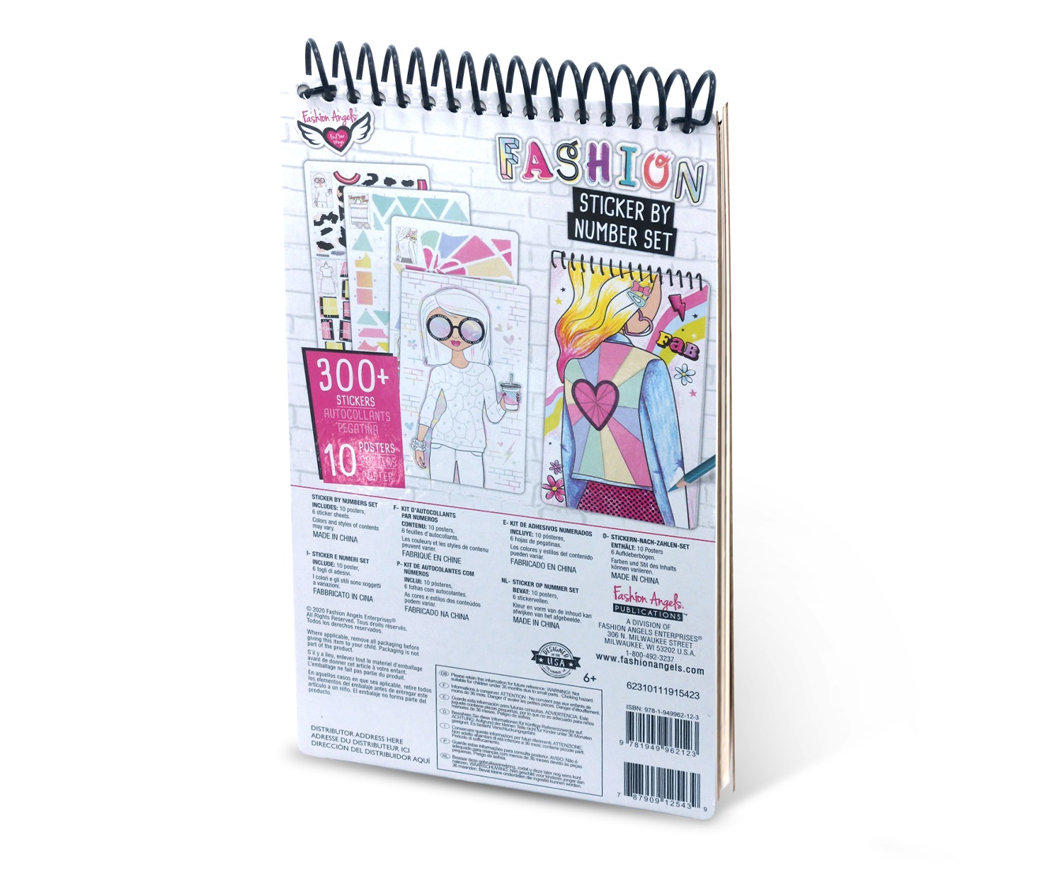 Crayola Set di Adesivi per Bambini - Album Crea Moda con 300 Adesivi e 10 Modelli da Vestire