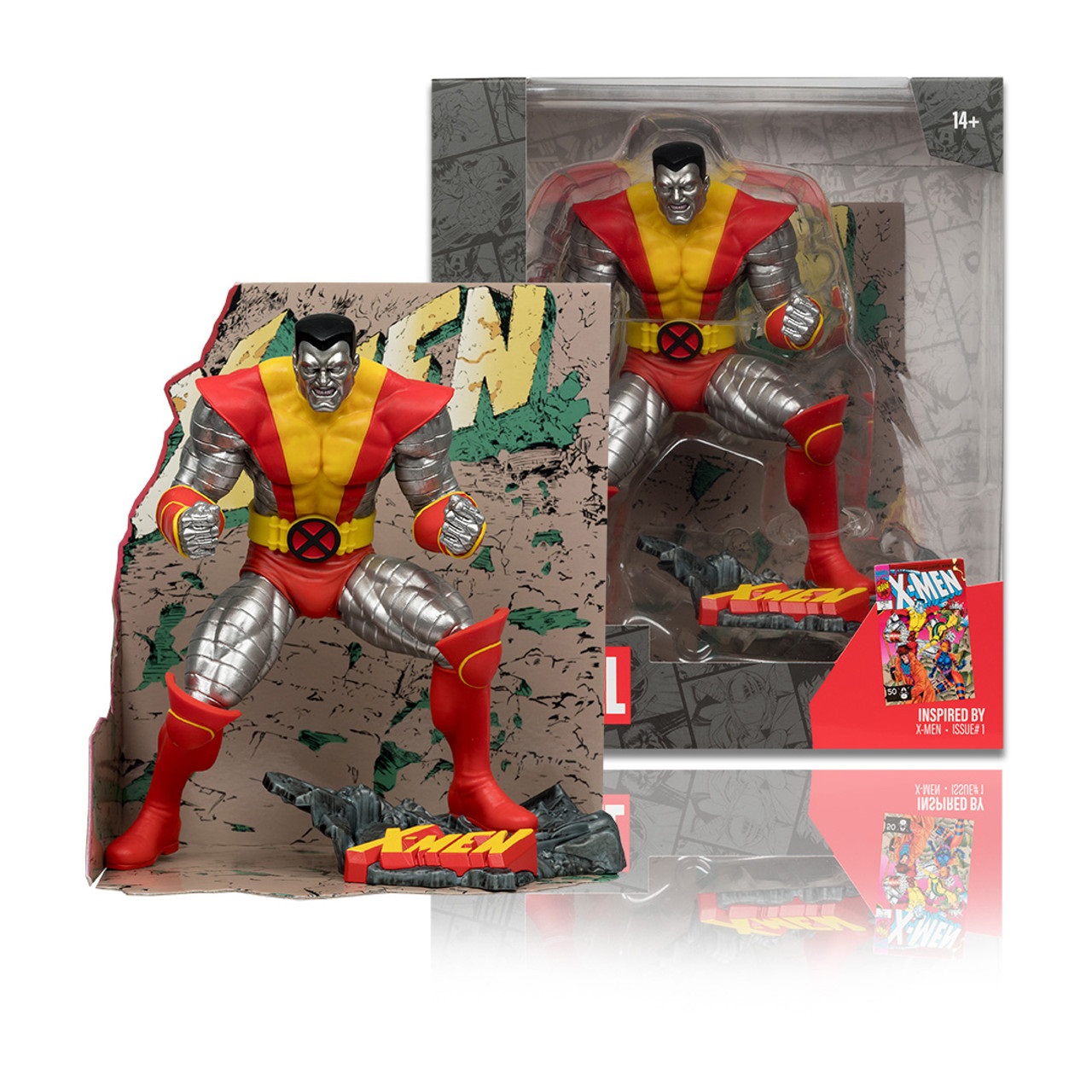 McFarlane Marvel Collection - Statua in PVC 1/10 Colossus (X-Men #1) con base ambientale e biglietto artistico