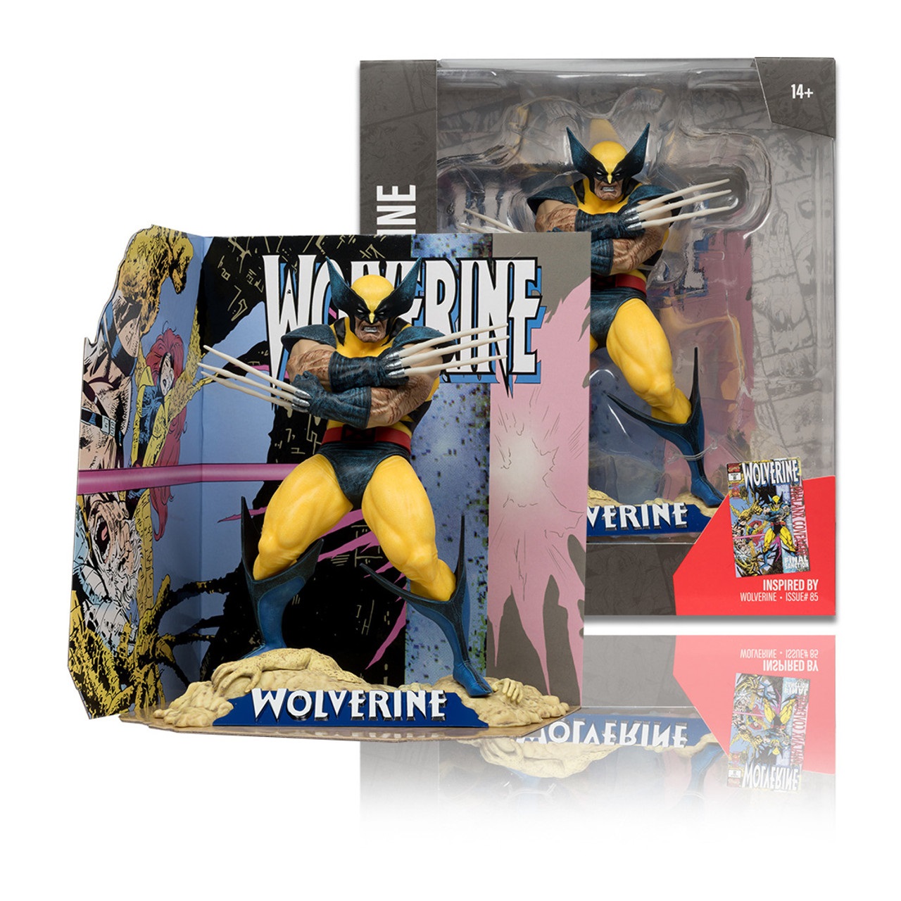 McFarlane Toys Marvel Wolverine Statuetta da Collezione 1:10 con Base Diorama e Dettagli Ricchi